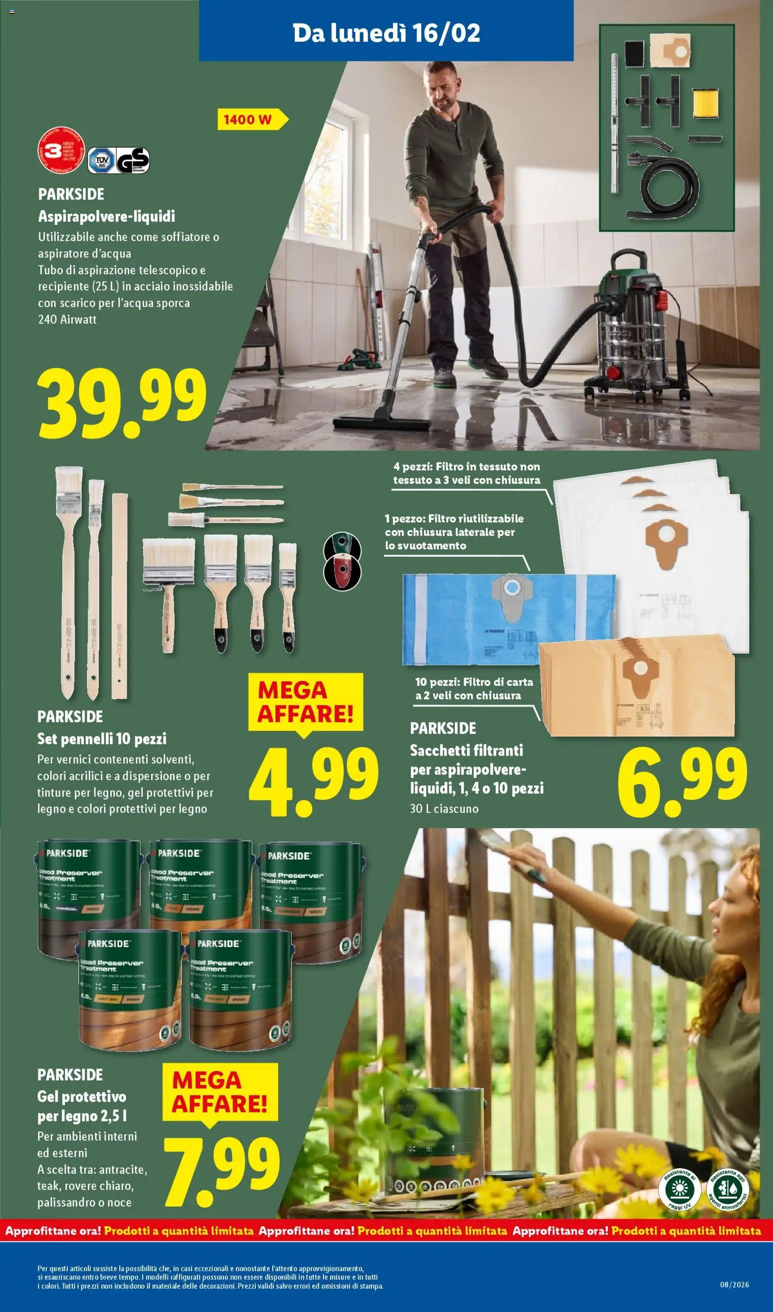 Volantino Lidl del 16.02.2026 | Pagina: 25 | Prodotti: Tubo, Aspirapolvere