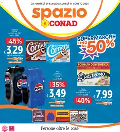 Anteprima del volantino Volantino Spazio Conad valido a partire dal 29.07.2025