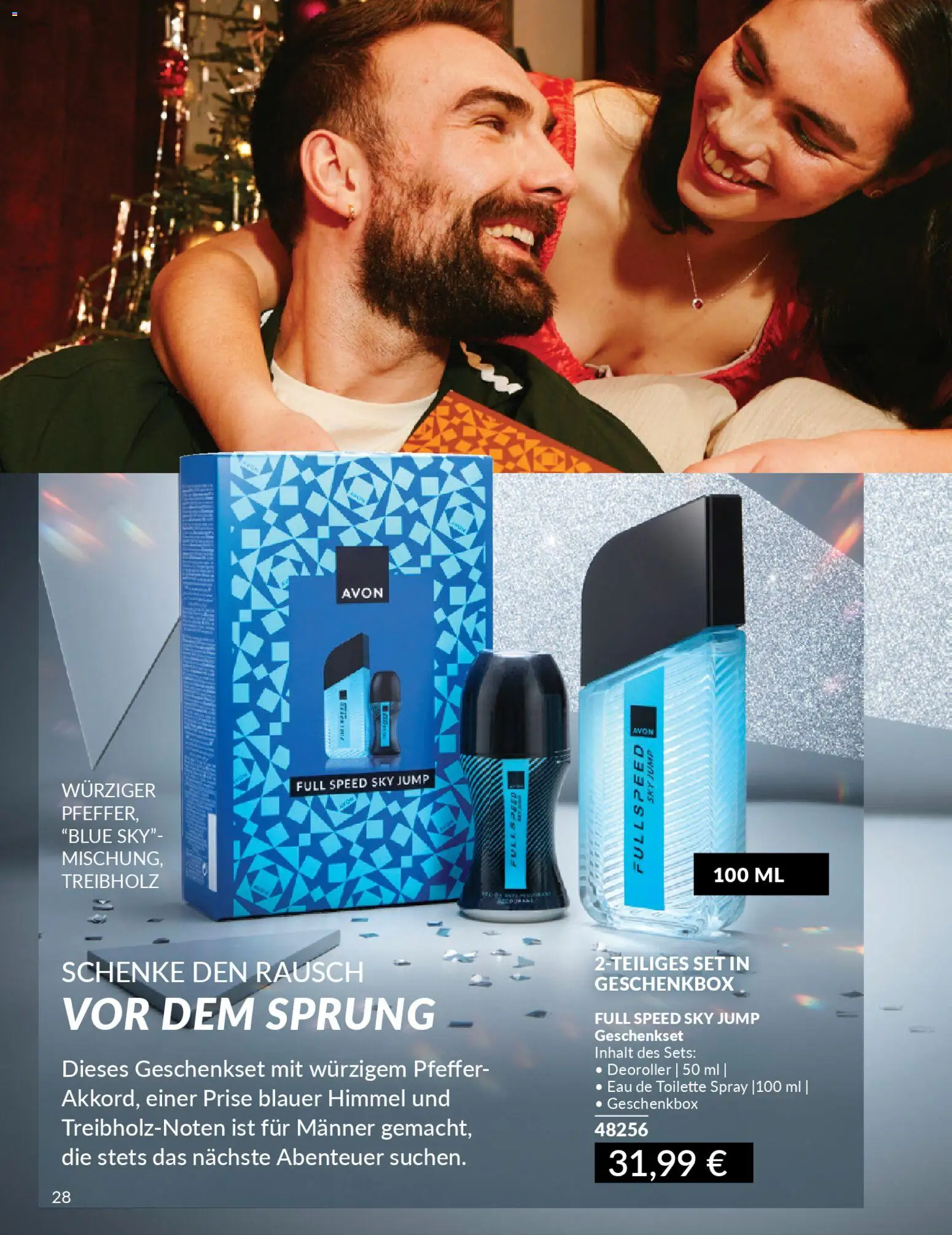 AVON Weihnachtsgeschenkideen – gültig ab 01.11.2025 | Seite: 28 | Produkte: Toilette, Eau de Toilette, Pfeffer