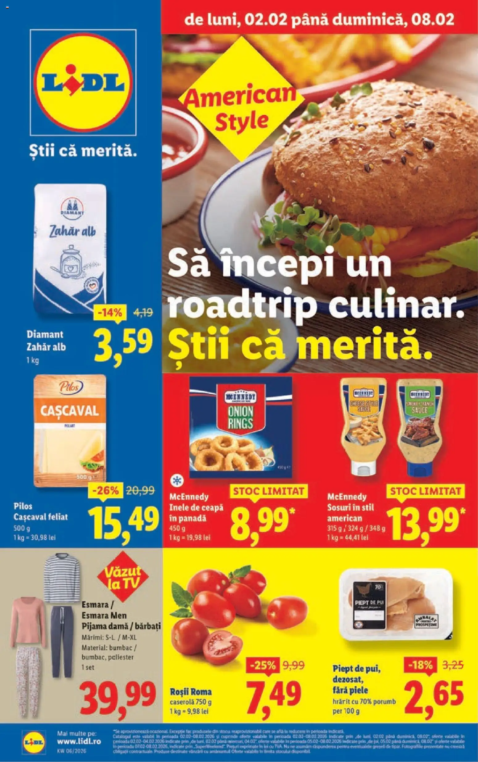 Noul catalog Lidl – valabil de la 02.02.2026 | Pagină: 1 | Produse: Delgeç, Toplar, Cașcaval, Porumb