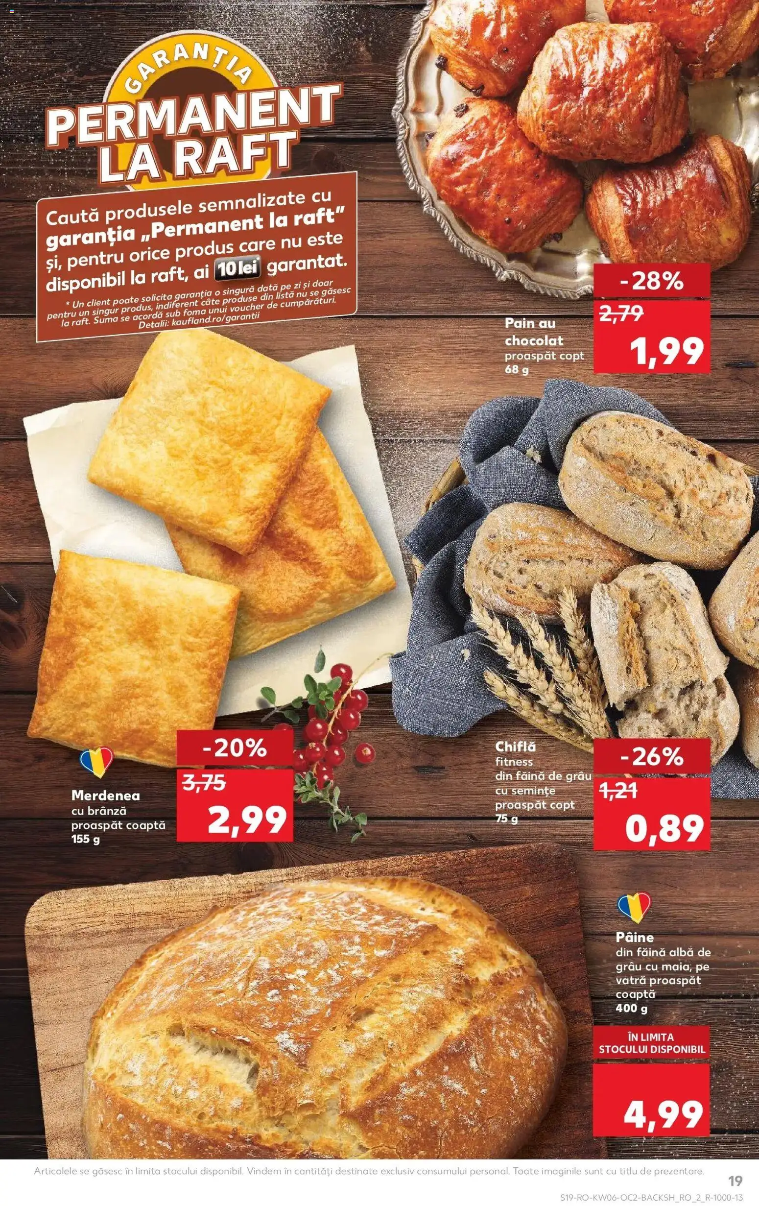 Noul catalog Kaufland – valabil de la 04.02.2026 | Pagină: 19 | Produse: Raft, Chiflă, Pâine, Făină