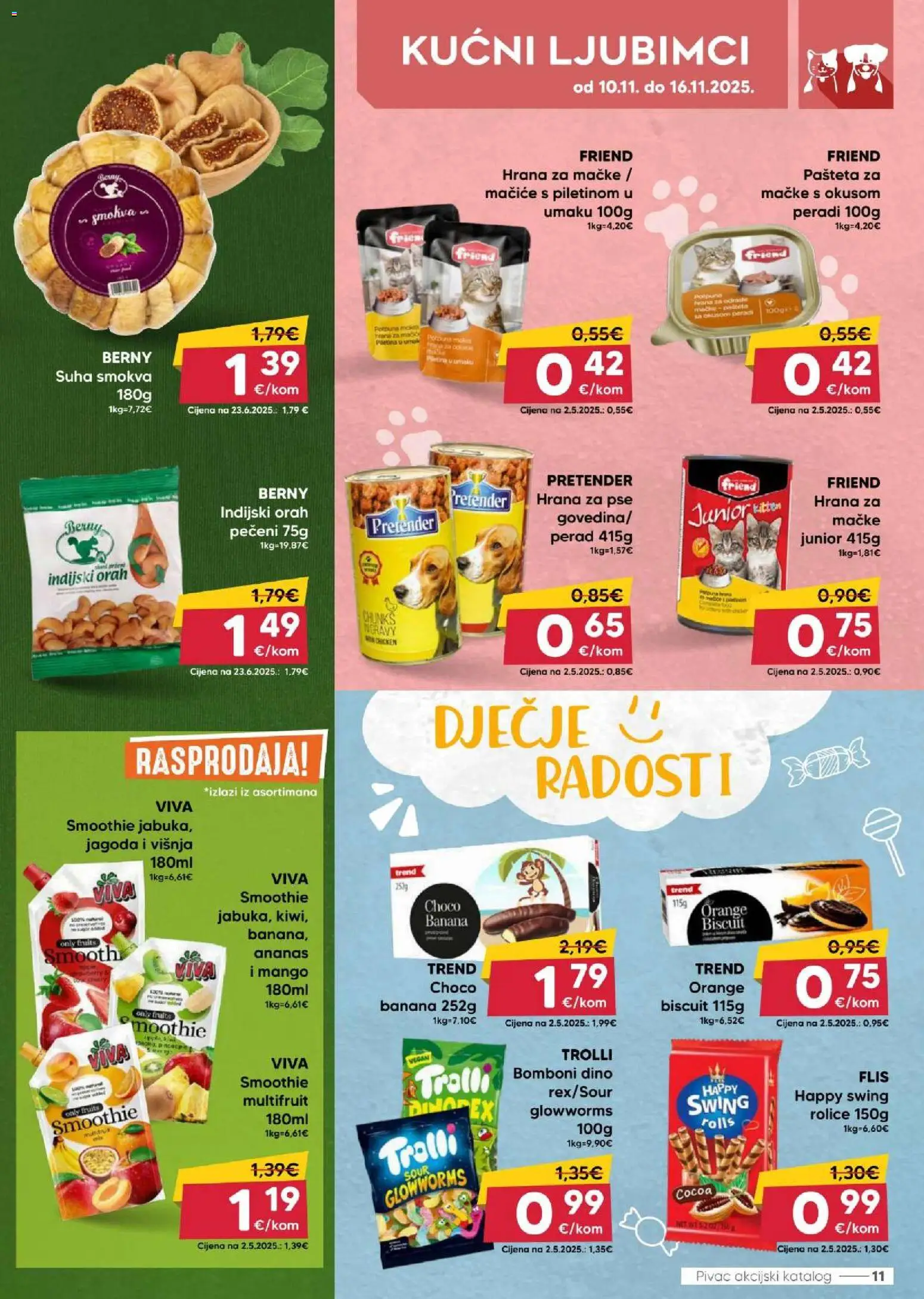 Pivac katalog | vrijedi od 10.11.2025 | Stranica: 11 | Proizvodi: Pašteta, Smoothie, Mango, Orah