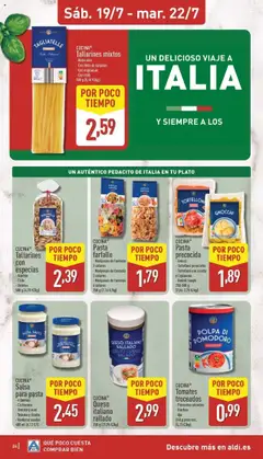 Aldi folleto Península │ válido desde el 14.07.2025 | Página: 24 | Productos: Queso, Tomates, Pasta, Peso
