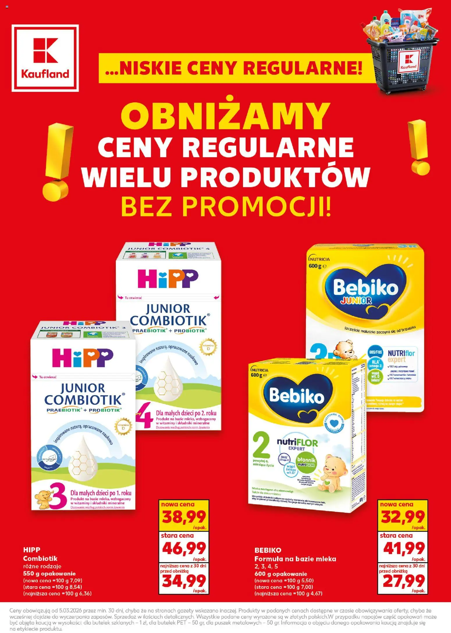Kaufland Polsko leták - Niskie ceny regularne od 05.03.2026 | Strana: 6 | Produkty: Omega 3, Mléko, Omega, Hipp
