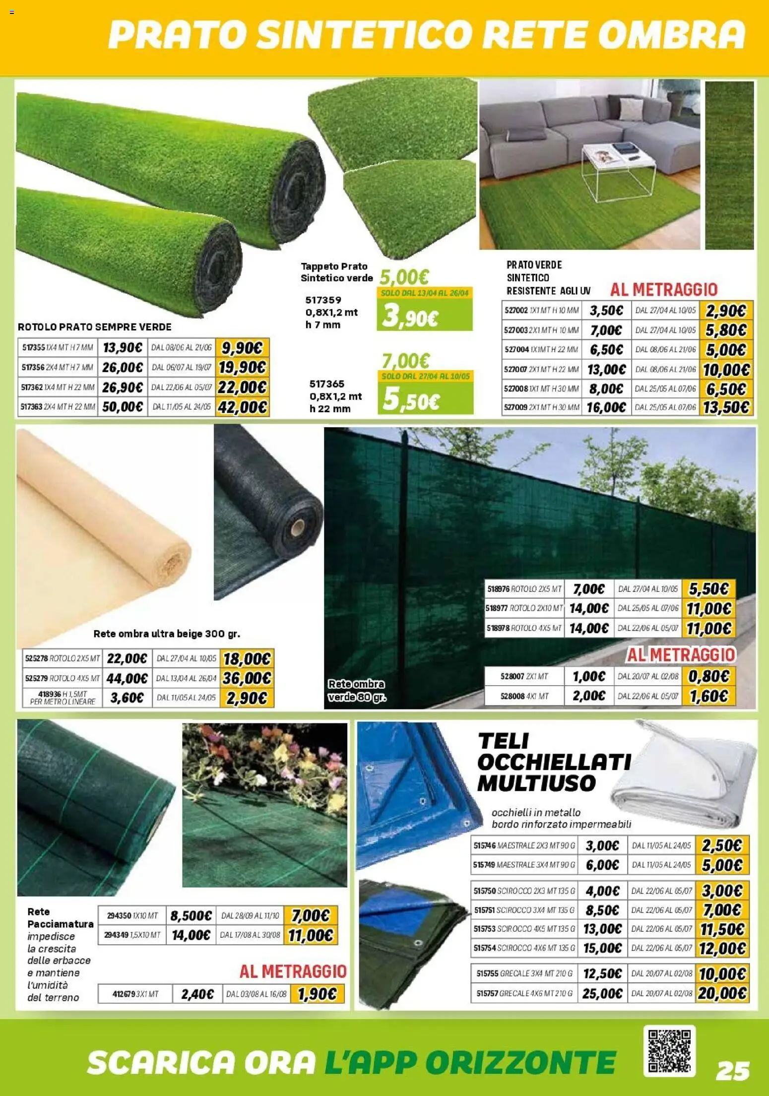 Volantino Orizzonte del 10.04.2026 | Pagina: 25 | Prodotti: Tappeto