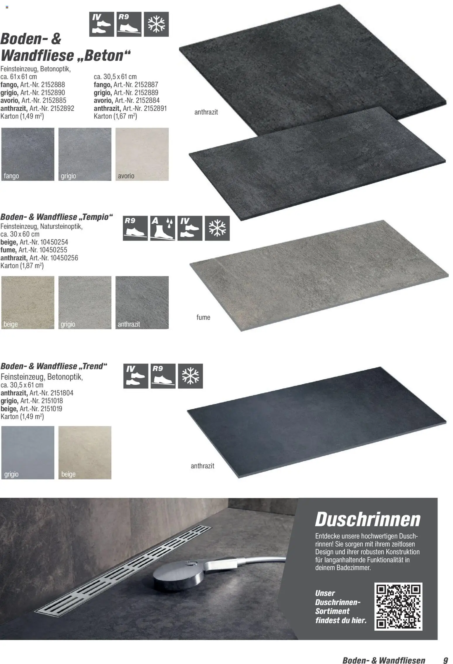 Toom Baumarkt Fliesen & Zubehör 2026 – gültig ab 01.01.2026 | Seite: 9