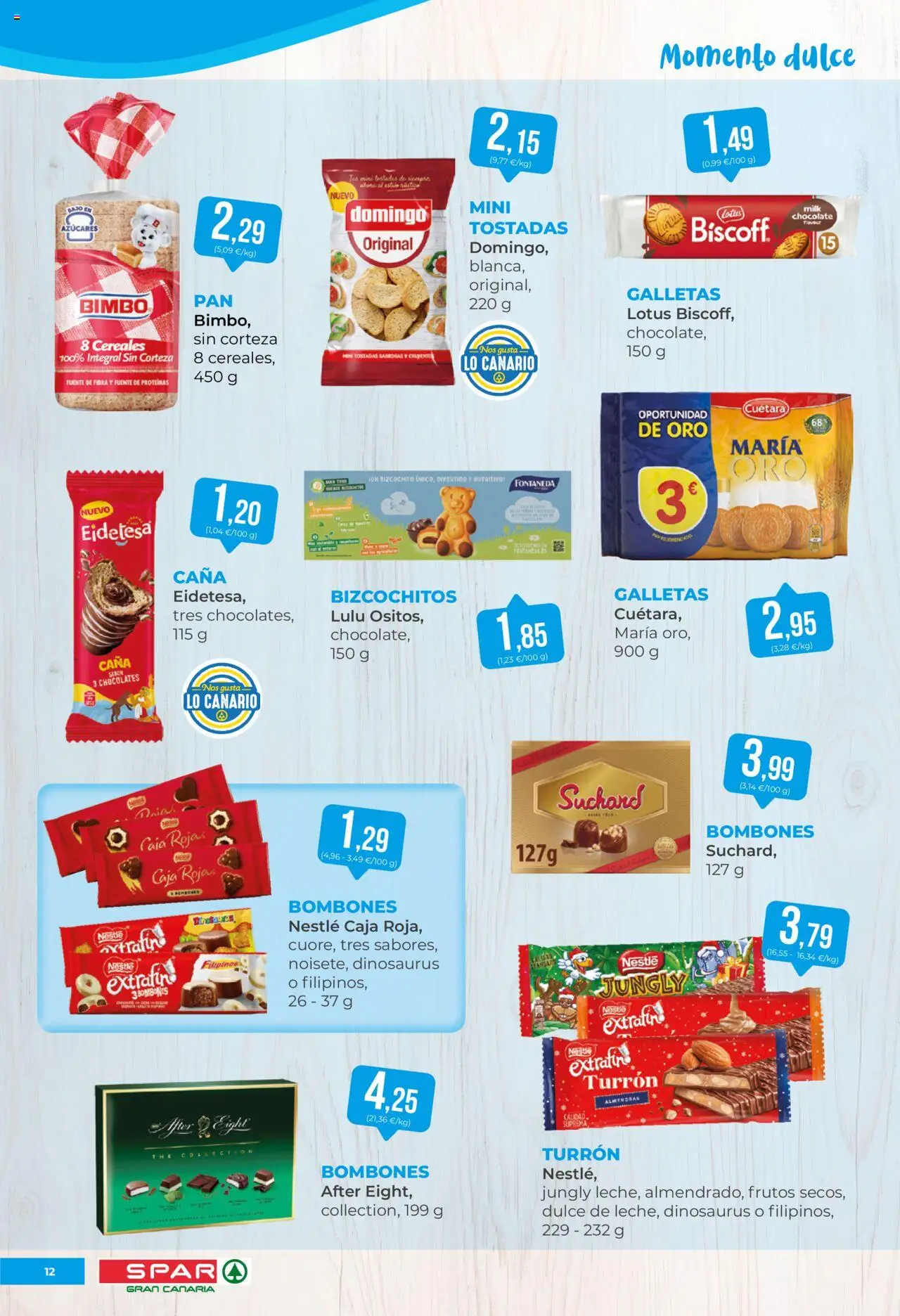 Spar folleto │ válido desde el 17.10.2025 | Página: 12 | Productos: Chocolate, Cereales, Galletas, Caja