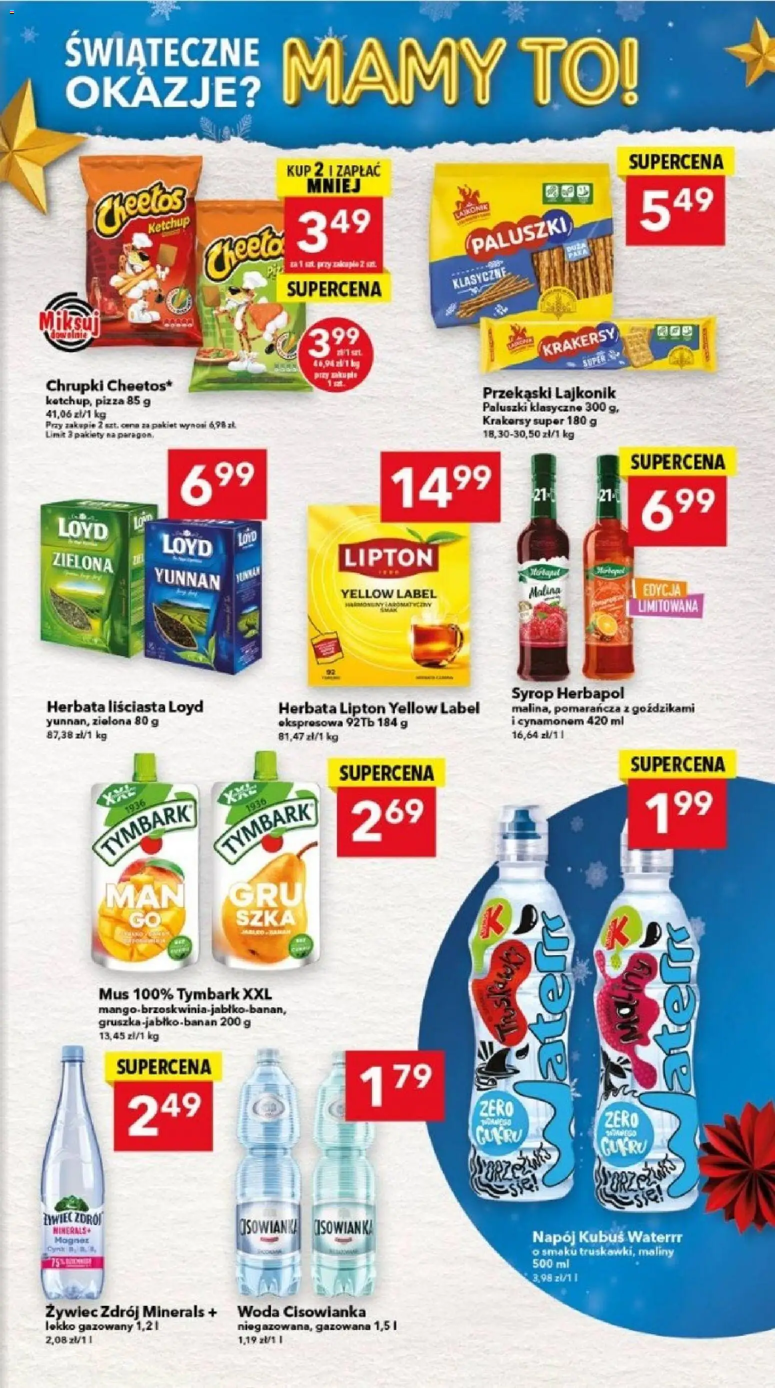 Lewiatan gazetka - Lublin od 04.12.2025 | Strona: 13 | Produkty: Syrop, Ketchup, Herbata lipton, Woda