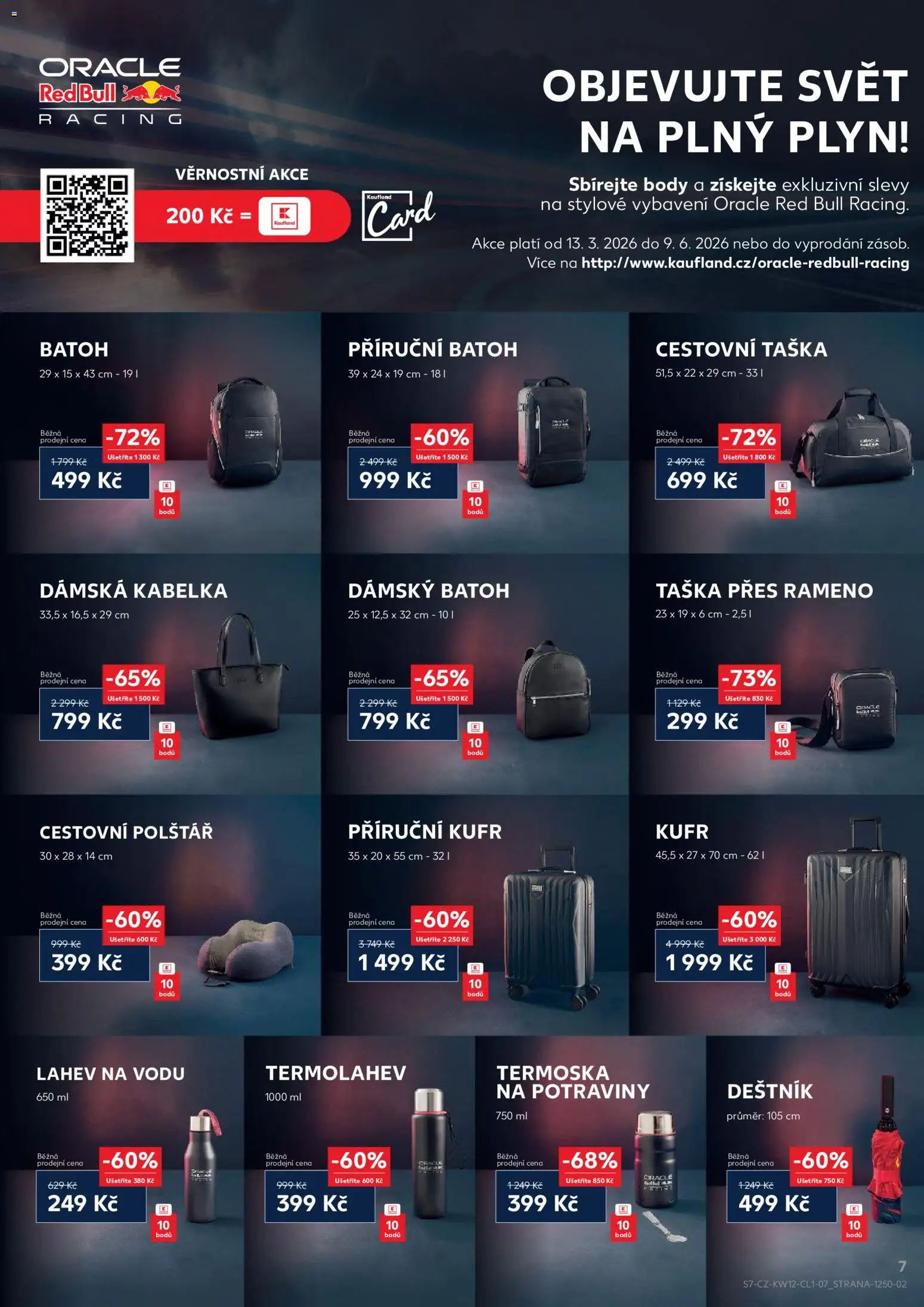 Kaufland leták - Ostrava od 18.03.2026 | Strana: 7 | Produkty: Batoh, Kufr, Red Bull, Body