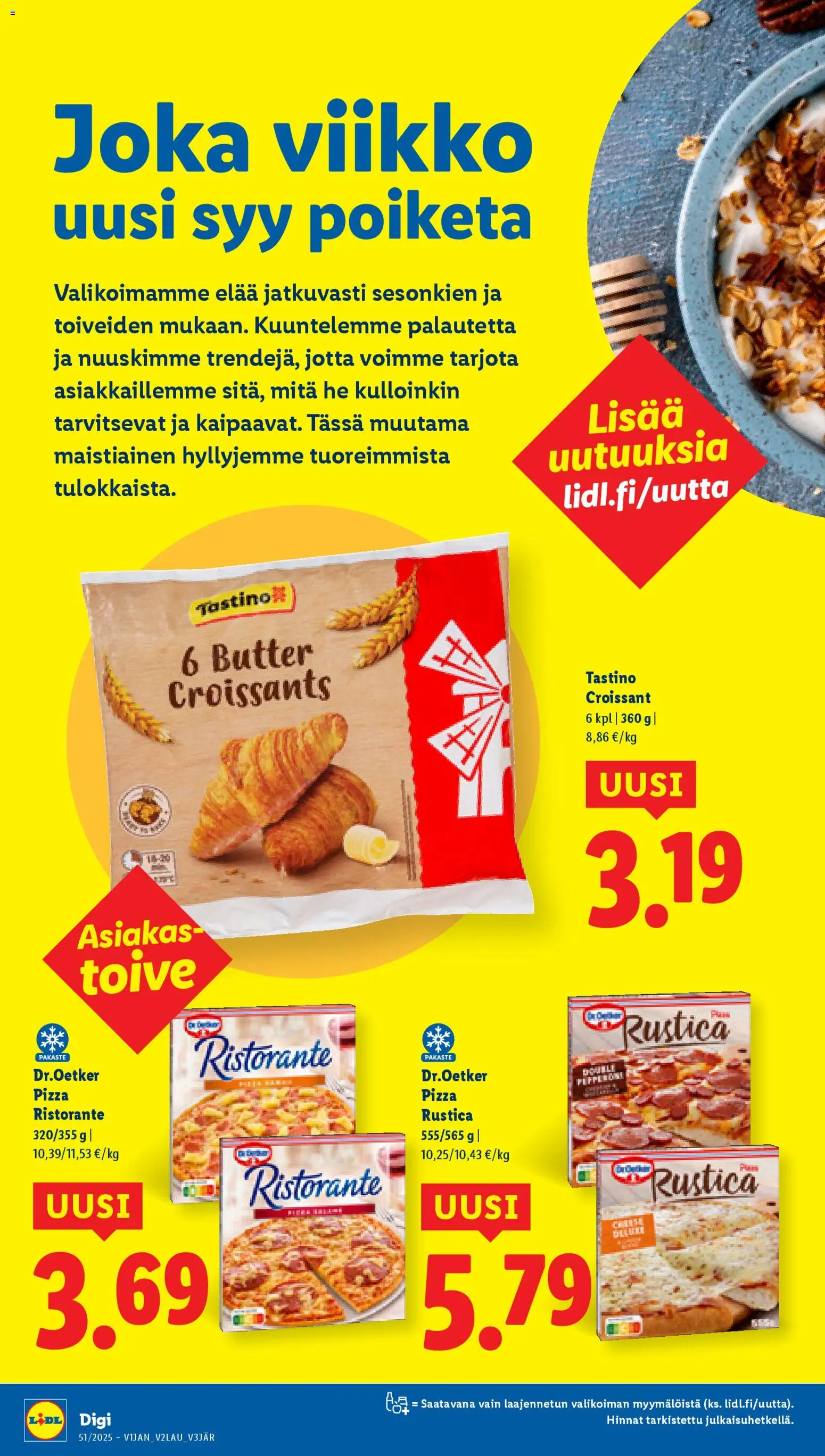 Lidl tarjoukset - Helsinki – voimassa 18.12.2025 alkaen | Sivu: 20 | Tuotteet: Pizza