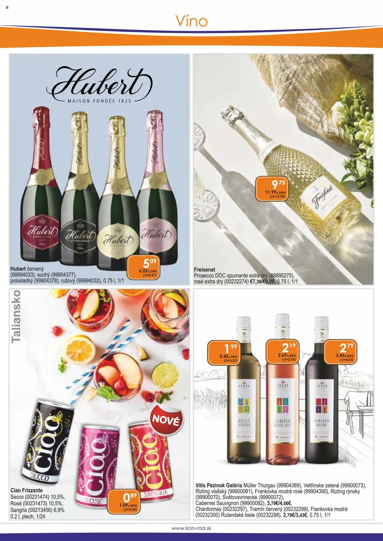 KON - RAD leták │ platný od 01.08.2025 | Strana: 16 | Produkty: Víno, Prosecco