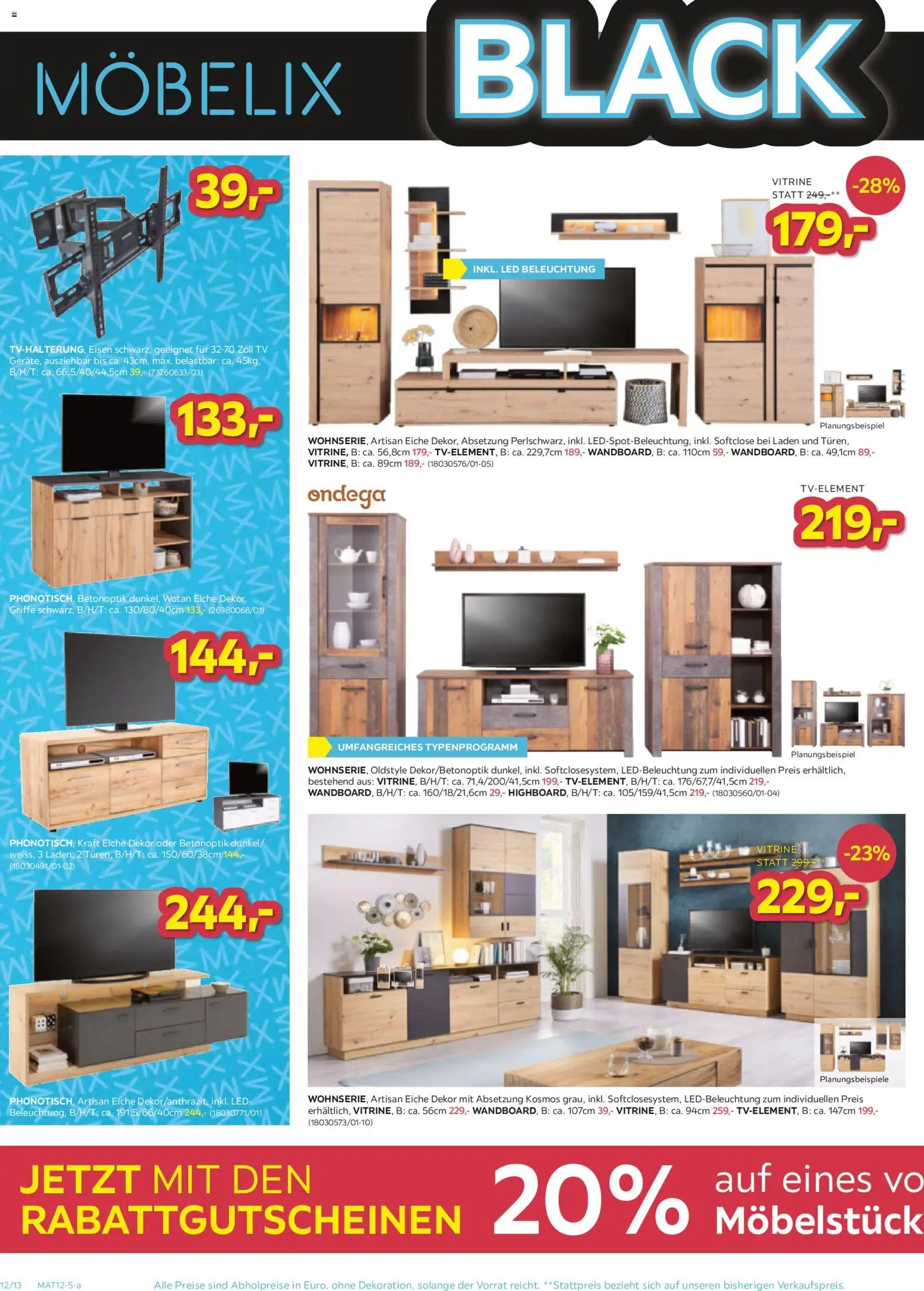 Möbelix - Black Friday gültig ab 24.11.2025 | Seite: 12 | Produkte: TV