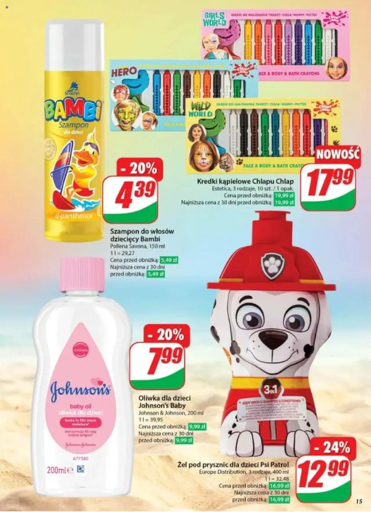 Dino Gazetka od 28.05.2025 | Strona: 15 | Produkty: Prysznic, Szampon, Body, Żel pod prysznic