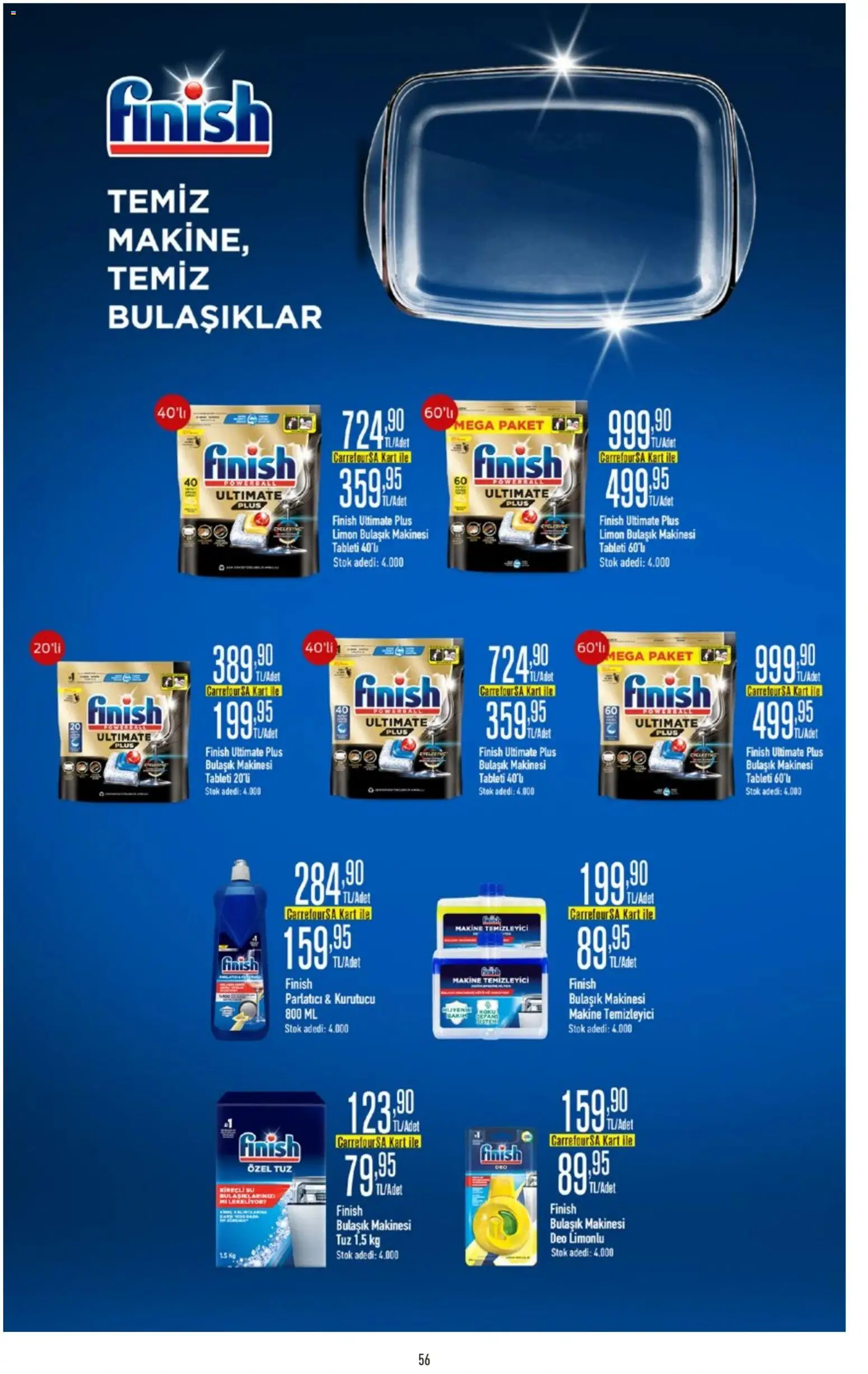 CarrefourSA Katalog - 26.02.2026 tarihinden itibaren geçerlidir | Sayfa: 56 | Ürünler: Parlatıcı, Tuz, Kurutucu, Bulaşık makinesi