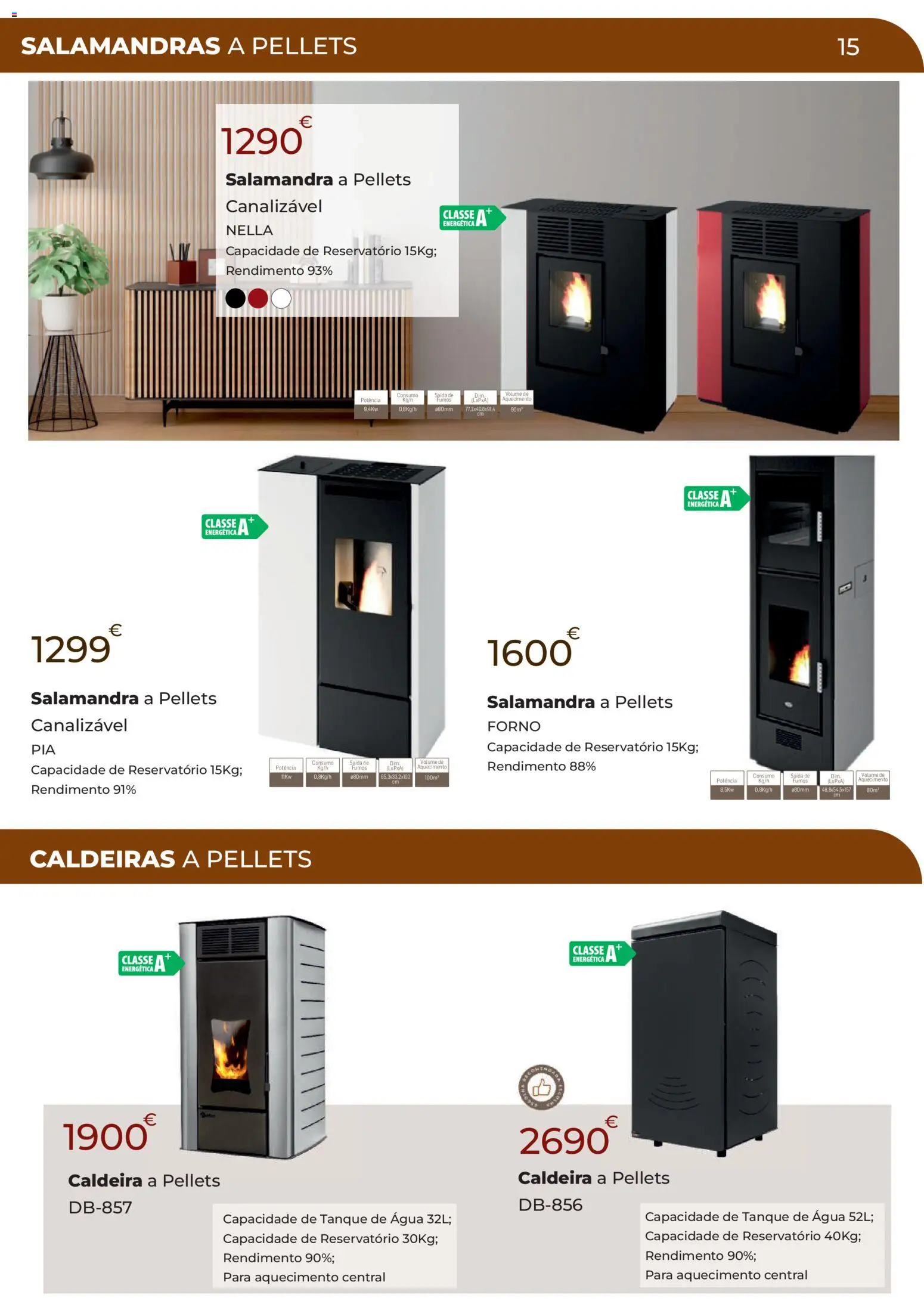 E.Leclerc Especial Aquecimento Lordelo │ válido de 20.10.2025 | Página: 14 | Produtos: Agua, Forno, Tanque