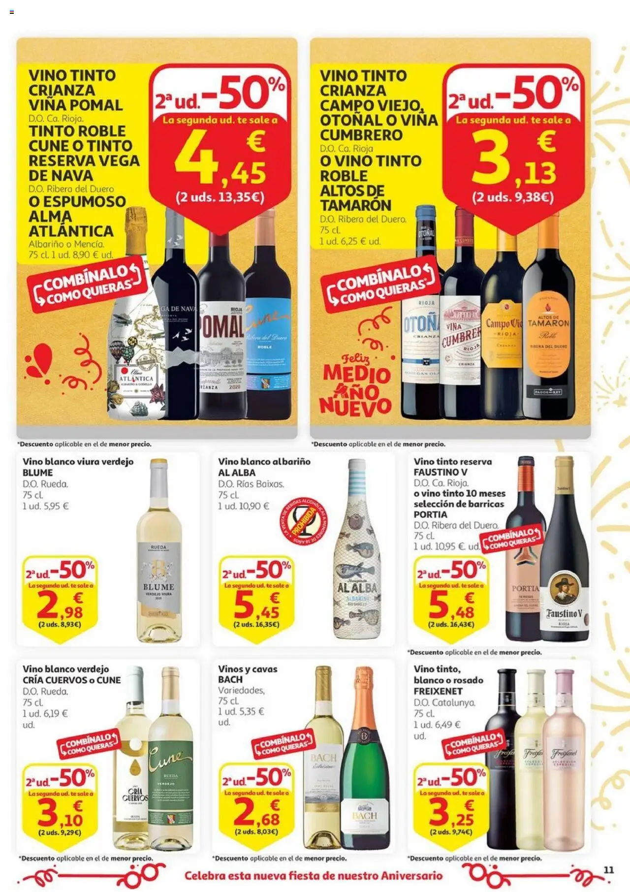 Alcampo - Aniversario │ válido desde el 03.06.2025 | Página: 11 | Productos: Vino, Té