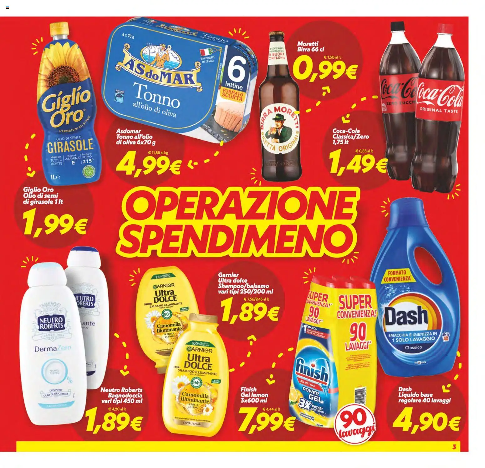Volantino SuperConveniente del 24.10.2025 | Pagina: 3 | Prodotti: Shampoo, Balsamo, Olio, Tonno