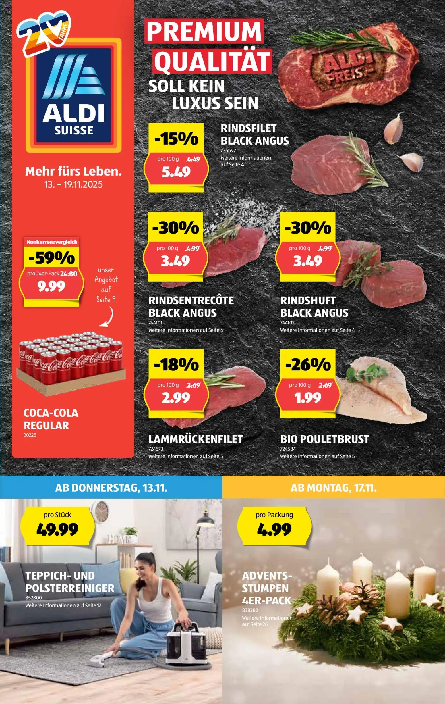 Aldi Aktionen – gültig ab 13.11.2025 | Seite: 1 | Produkte: Teppich, Pouletbrust