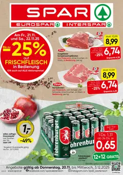 Spar Flugblatt - Vorarlberg ab 20.11.2025 gültig