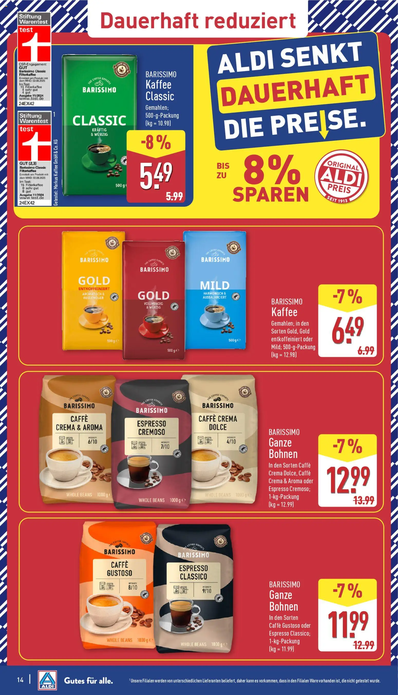 Aldi Prospekt 	 – gültig ab 24.11.2025 | Seite: 20 | Produkte: Kaffee