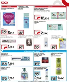 Volantino COOP del 18.09.2025 | Pagina: 14 | Prodotti: Shampoo, Pannolini, Dentifricio, Proteggi slip