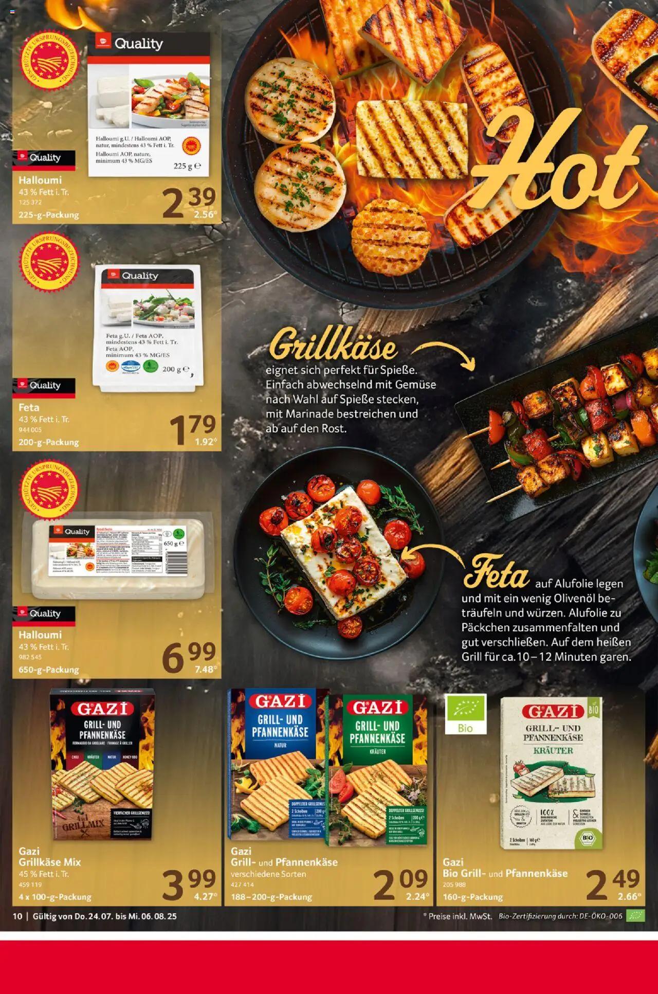 Selgros Prospekt 	 - gültig ab dem 24.07.2025 | Seite: 10 | Produkte: Grill, Feta, Olivenol, Gemüse