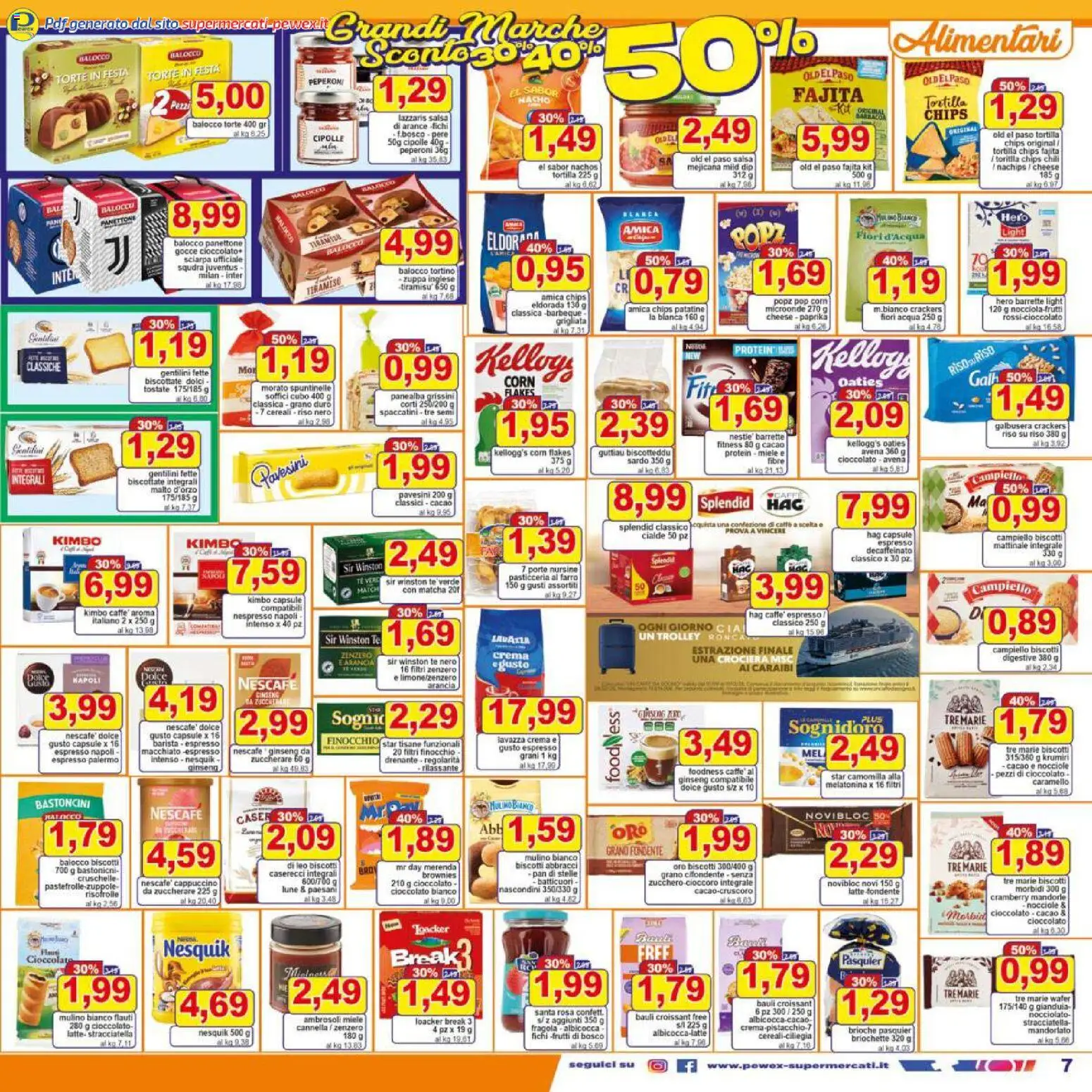 Volantino Pewex del 07.11.2025 | Pagina: 7 | Prodotti: Caffè, Tè, Panettone, Trolley