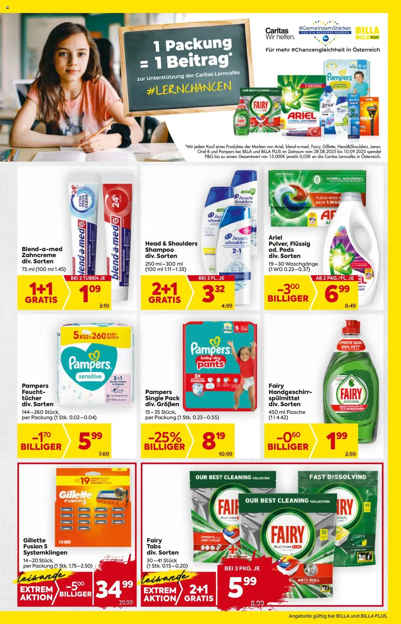 Billa Flugblatt - Salzburg gültig ab 04.09.2025 | Seite: 15 | Produkte: Pampers, Shampoo