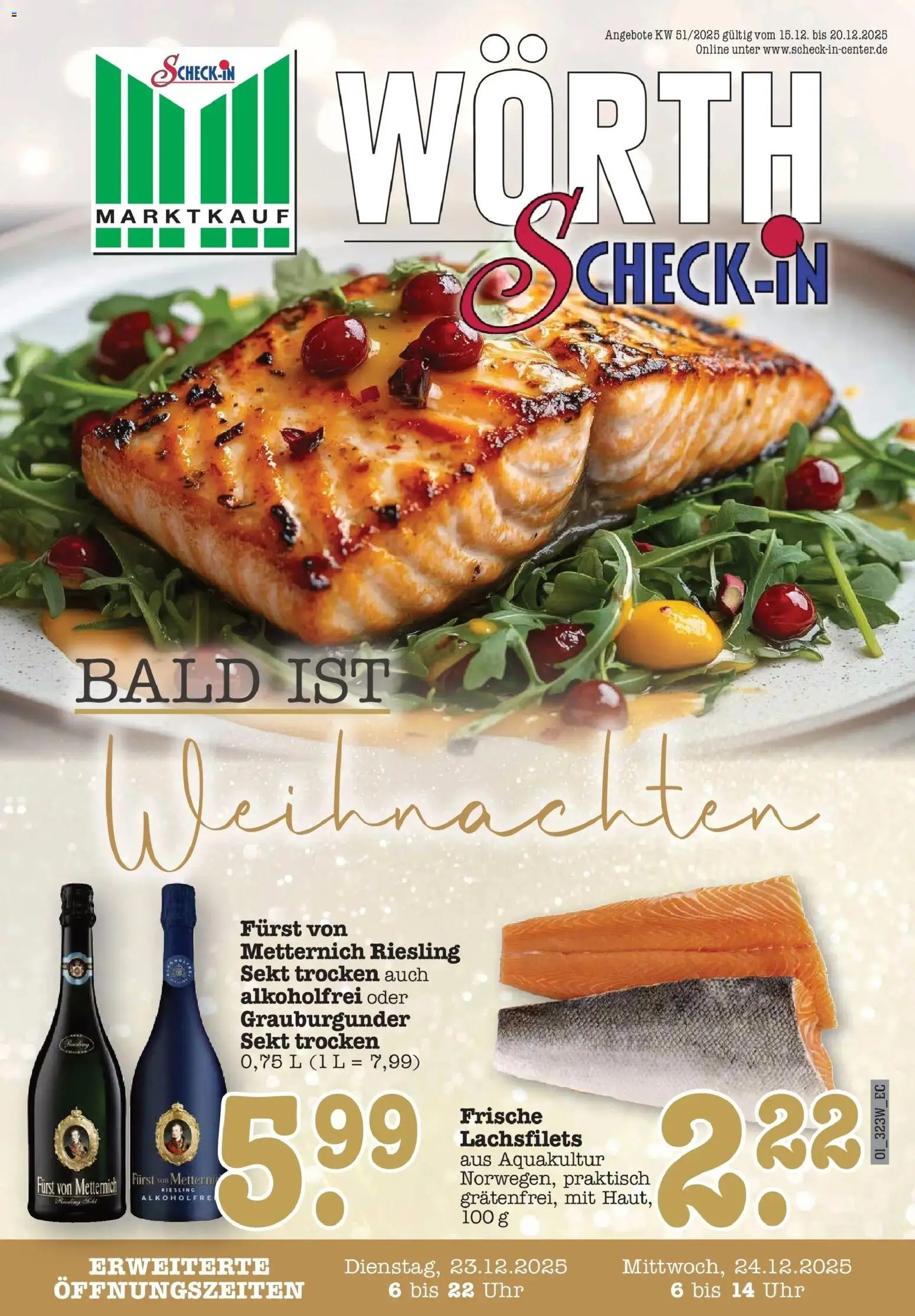 Edeka prospekt Wörth Am Rhein	 – gültig ab 14.12.2025 | Seite: 1 | Produkte: Furst von metternich, Sekt, Uhr