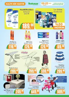 09.04.2026 tarihinden itibaren geçerli olan Hakmar kataloğu önizlemesi | Sayfa: 3 | Ürünler: Masa, Kurutmalık, Deodorant, Masa örtüsü