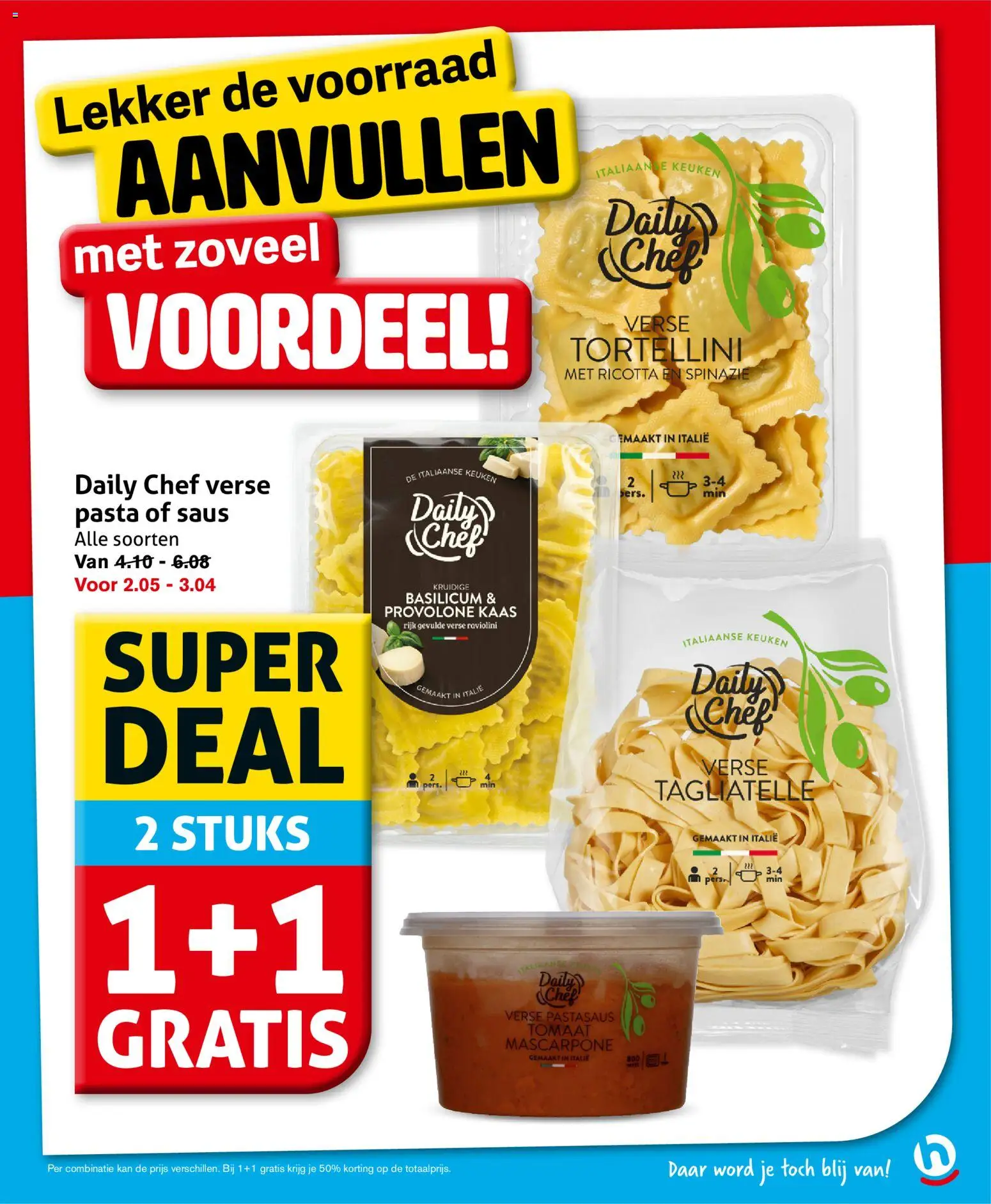 {H1} | Pagina: 11 | Producten: Kan, Pasta, Ricotta, Saus