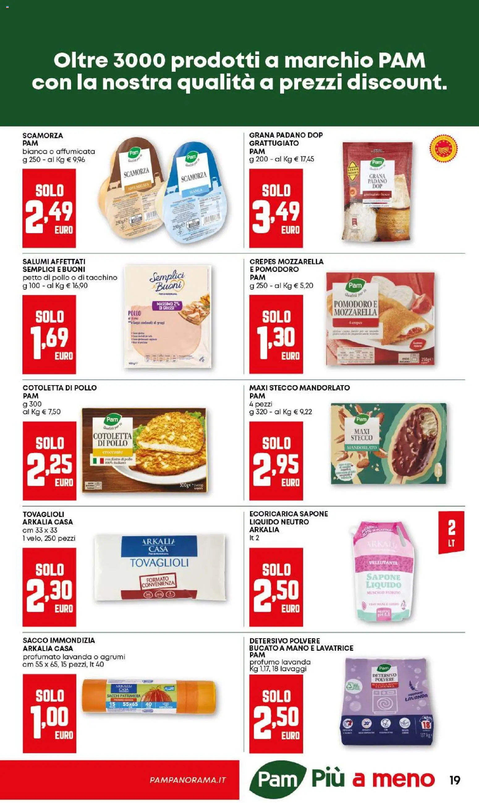Volantino PAM del 12.03.2026 | Pagina: 19 | Prodotti: Sapone, Mozzarella, Lavanda, Profumo