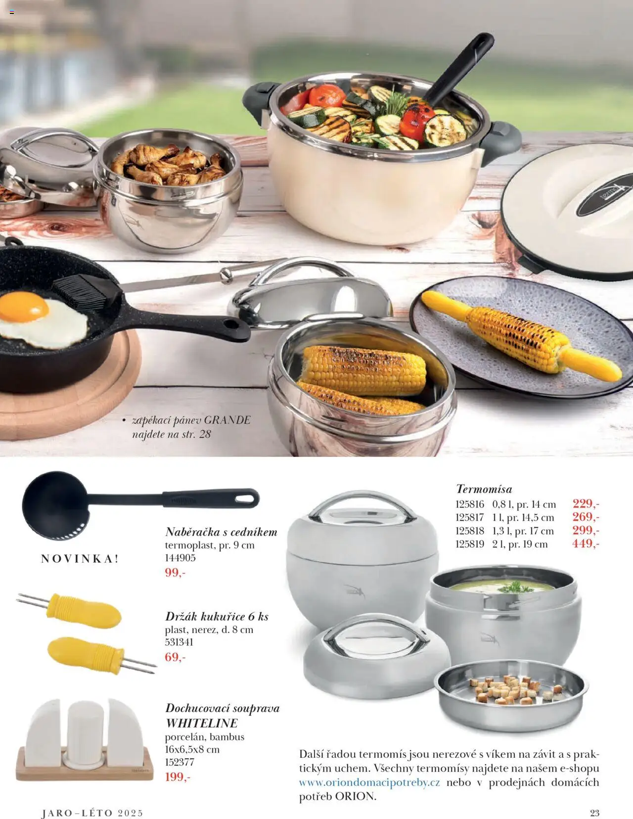 Orion katalog - Magazín Jaro/Léto 2025 od 21.03.2025 | Strana: 23 | Produkty: Pánev, Naběračka