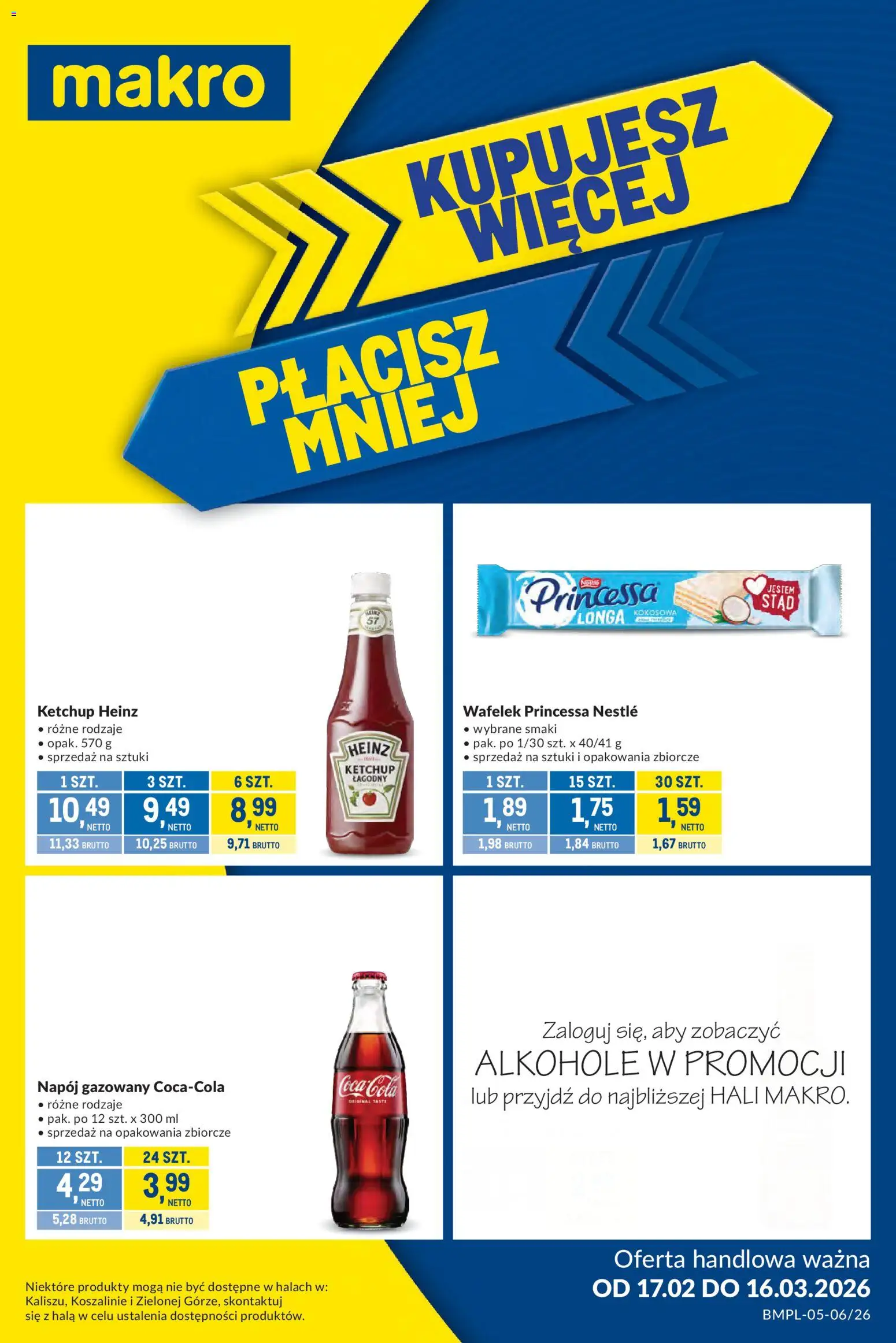 Makro Gazetka - Kupujesz więcej płacisz mniej od 17.02.2026 | Strona: 1 | Produkty: Ketchup