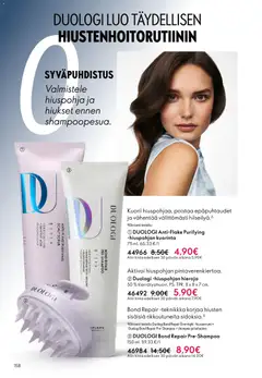 Oriflame-mainoslehti voimassa 18.02.2026 alkaen | Sivu: 158 | Tuotteet: Shampoo, Kuorinta