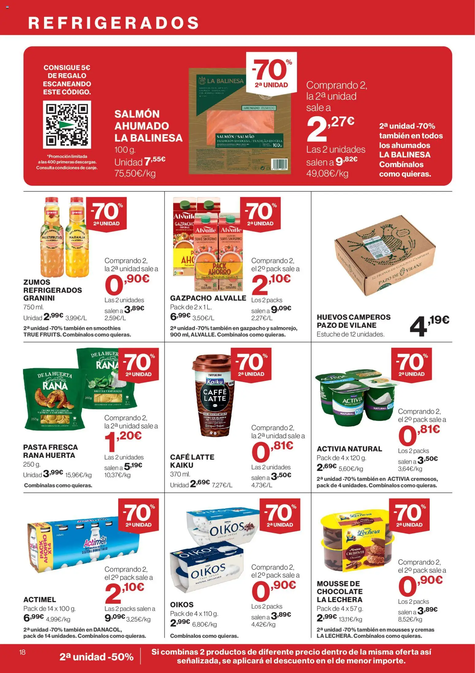 Hipercor catálogo │ válido desde el 23.04.2026 | Página: 18 | Productos: Mousse, Café, Chocolate, Pasta