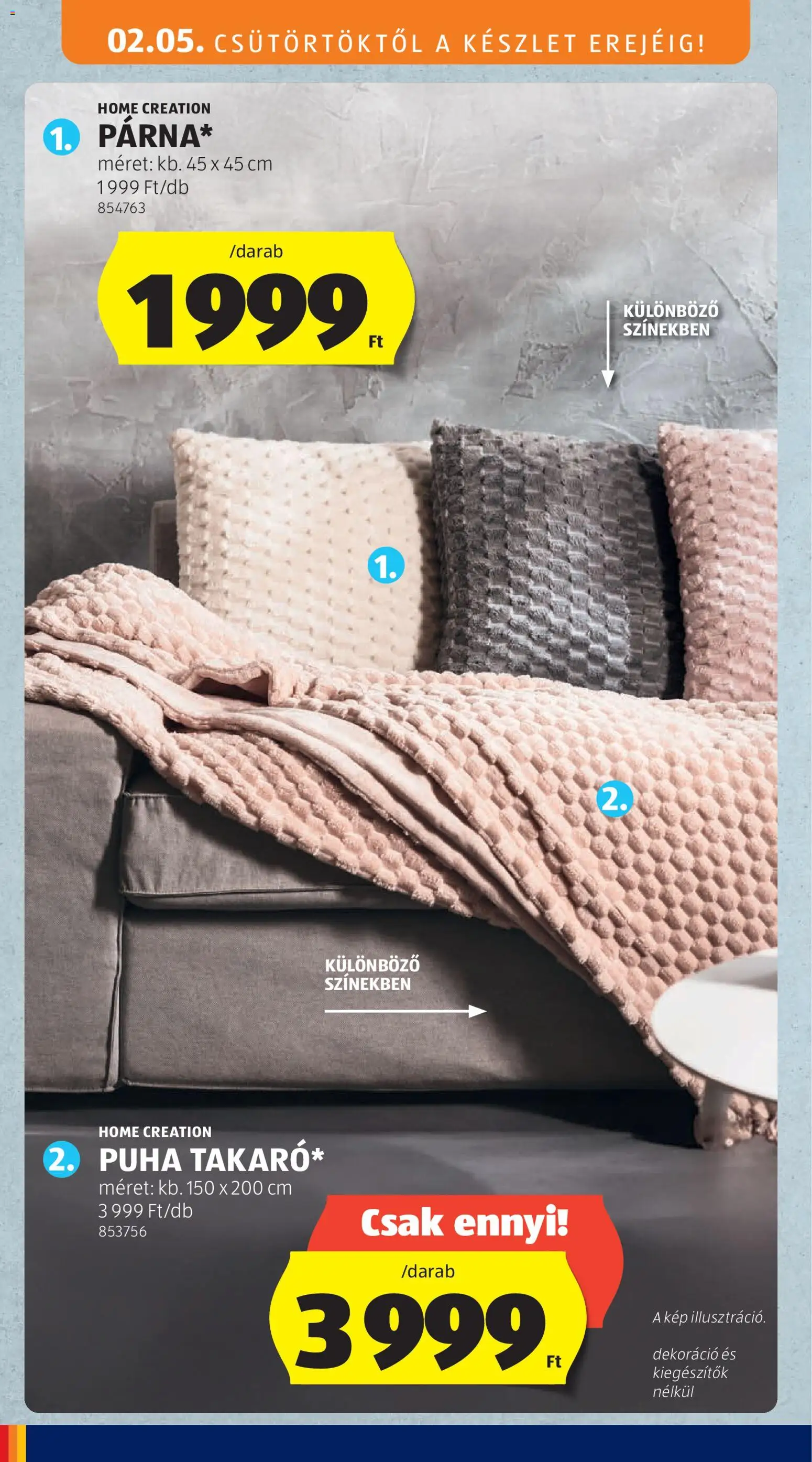 Aldi akciós ujság - amely érvényes a következő dátumtól: 05.02.2026 | Oldal: 26 | Termékek: Dekoráció