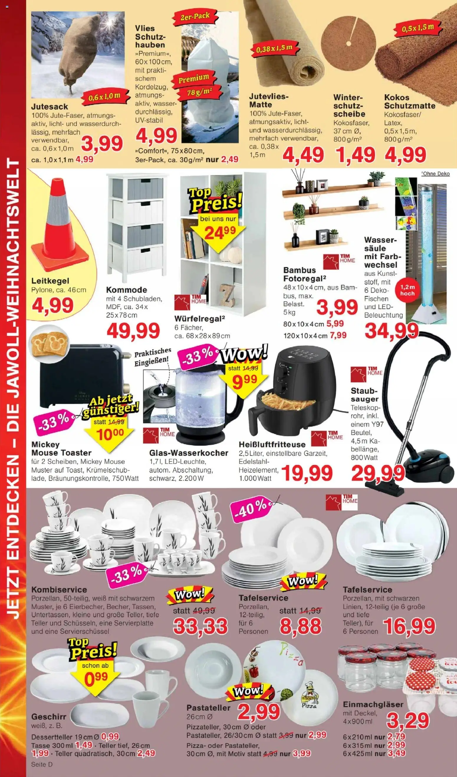 Jawoll Prospekt – gültig ab 24.11.2025 | Seite: 10 | Produkte: Toaster, Kommode, Wasser, Pizza