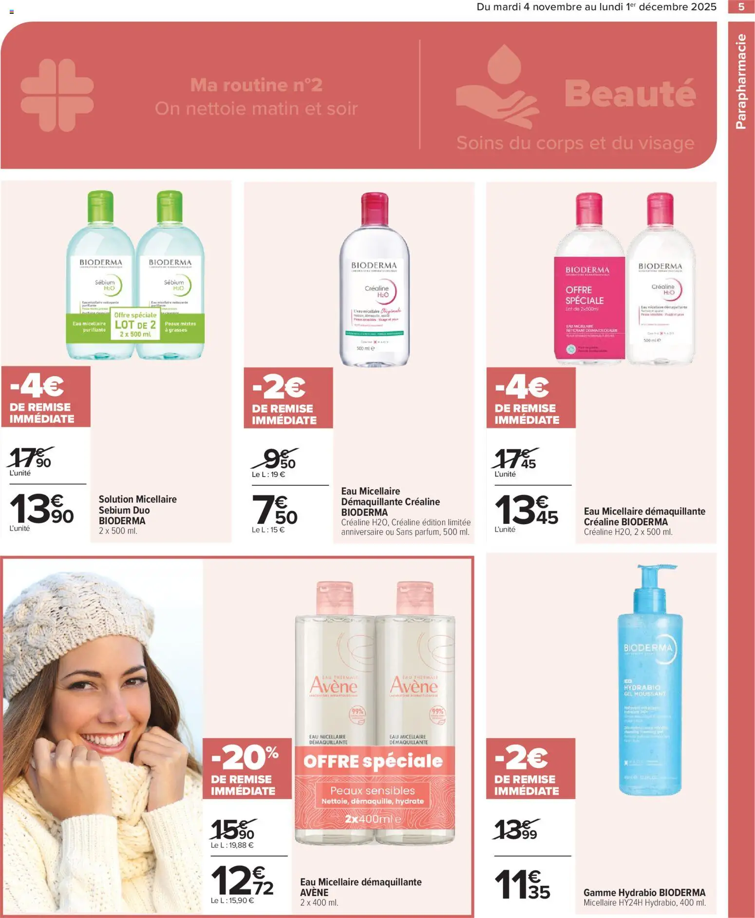 {H1} | Page: 5 | Produits: Démaquillant, Eau thermale, Eau micellaire