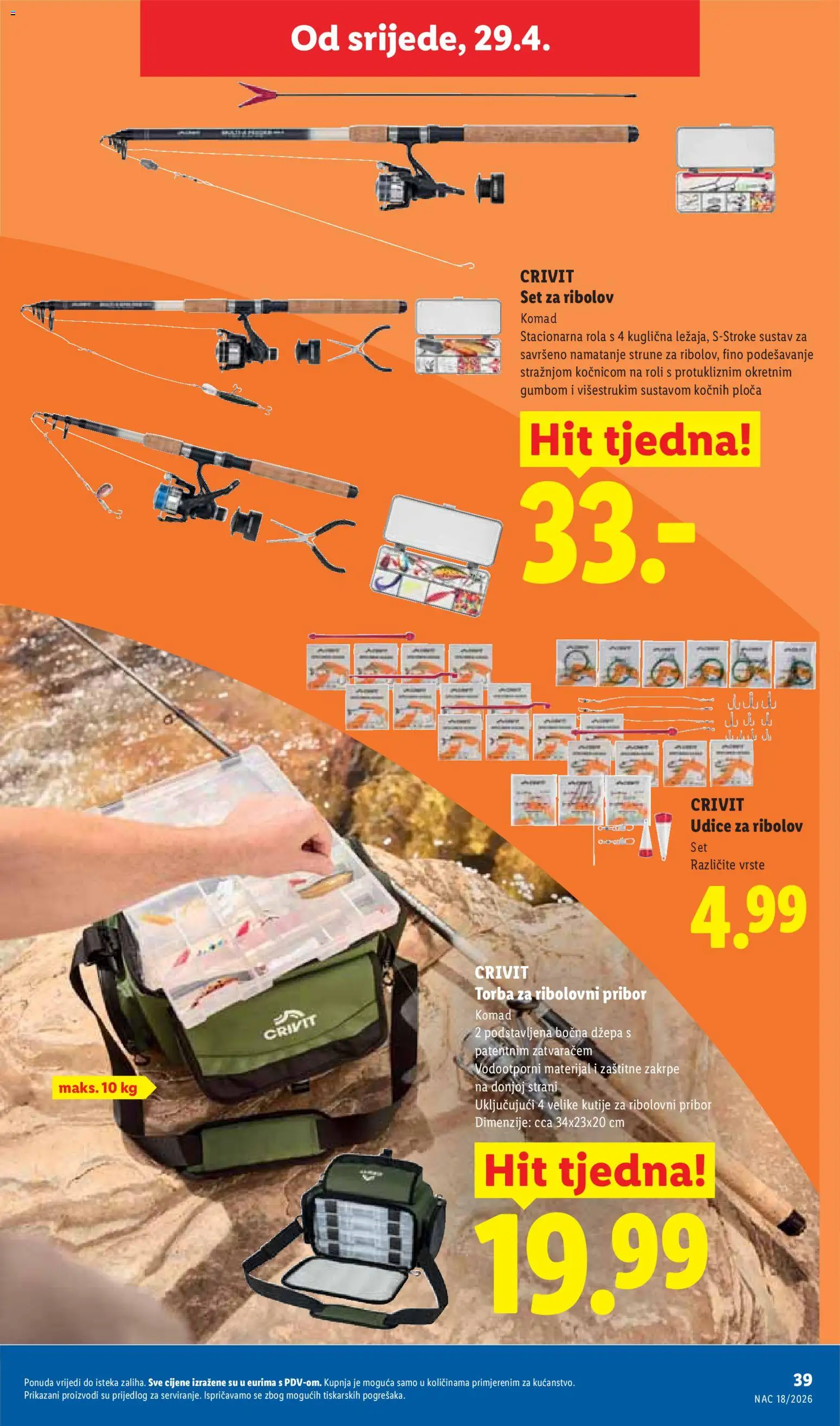 Lidl katalog | vrijedi od 27.04.2026 | Stranica: 39 | Proizvodi: Torba