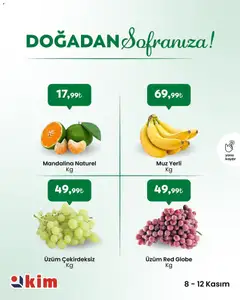 08.11.2025 tarihinden itibaren geçerli olan Kim Market kataloğu önizlemesi