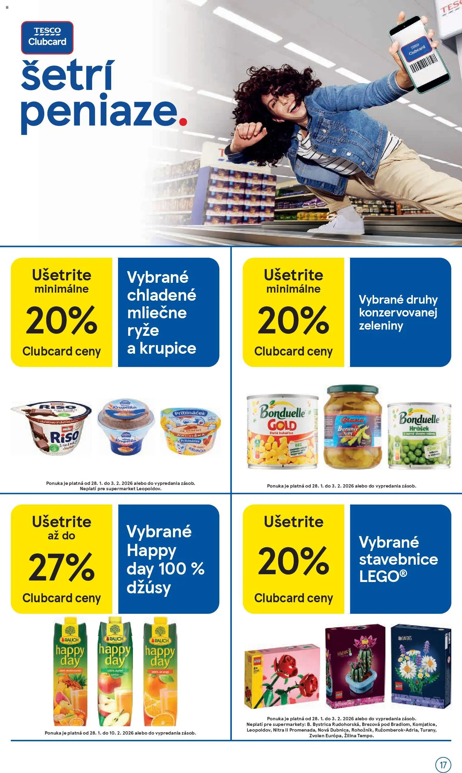 Nové Tesco akcie – leták je platný od 28.01.2026 | Strana: 17 | Produkty: LEGO