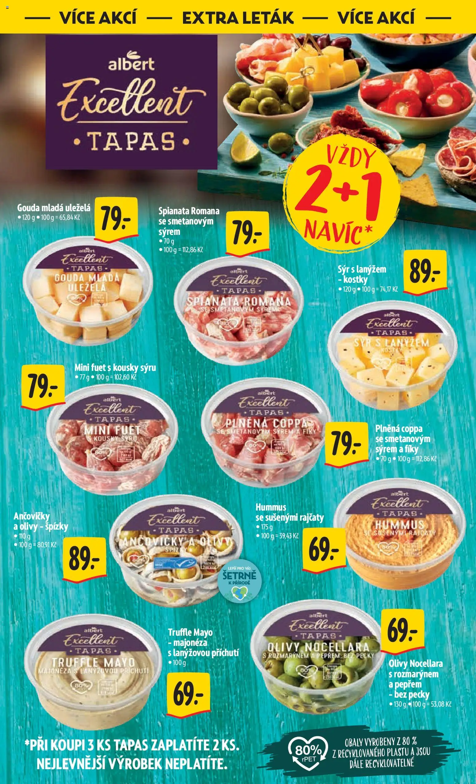 Albert leták - Hypermarket od 11.03.2026 | Strana: 49 | Produkty: Hummus, Tapas, Majonéza, Olivy