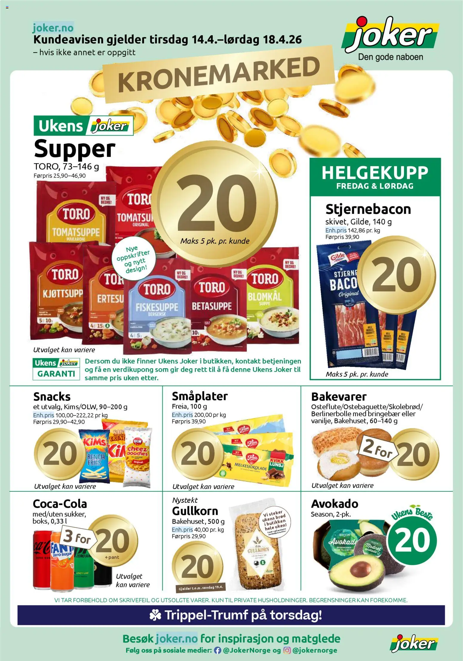 {H1} | Side: 1 | Produkter: Snacks, Bringebær, Blomkål, Knickers