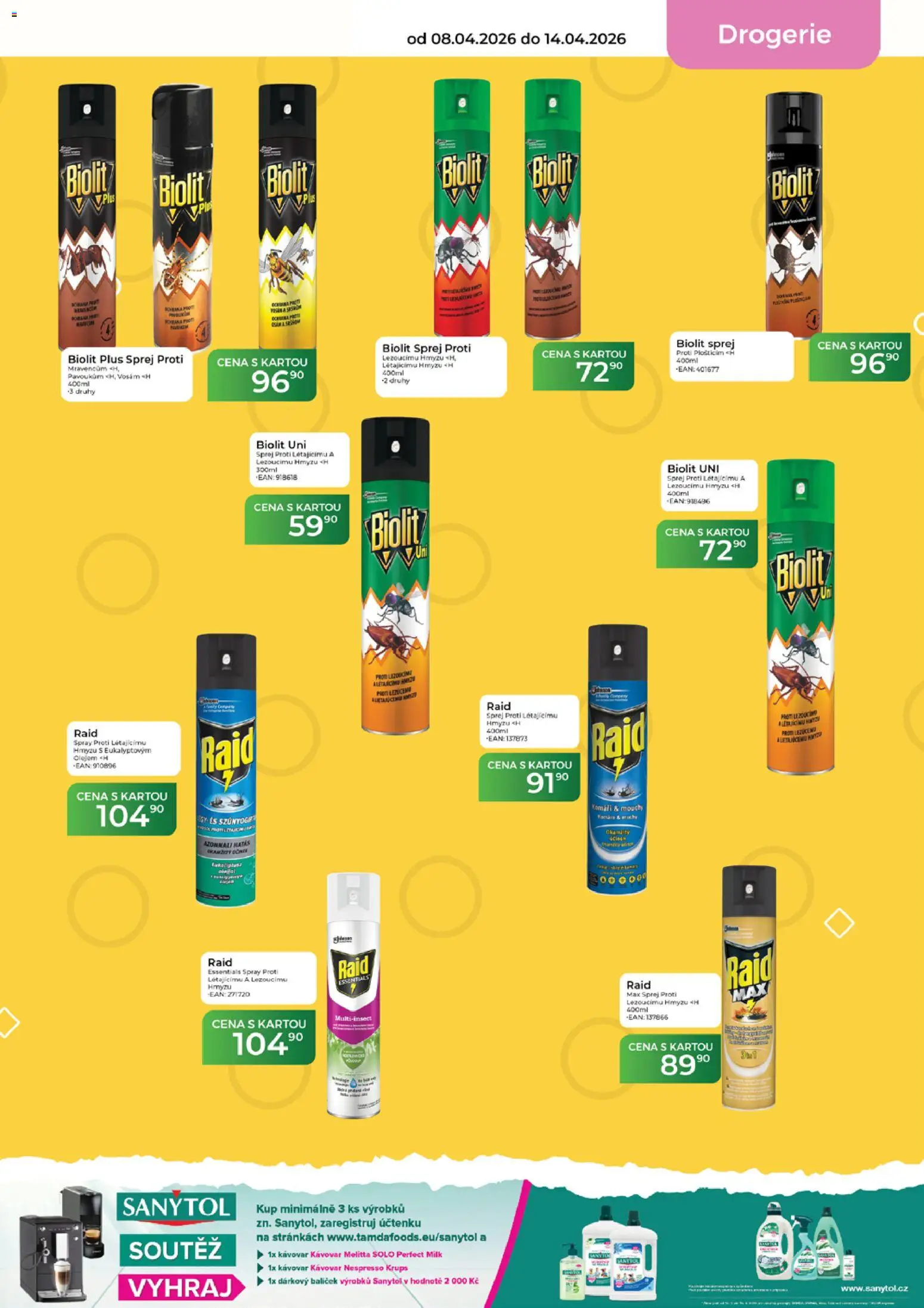 Tamda Foods leták od 08.04.2026 | Strana: 57 | Produkty: Kávovar, Nespresso, Drogerie, Sanytol