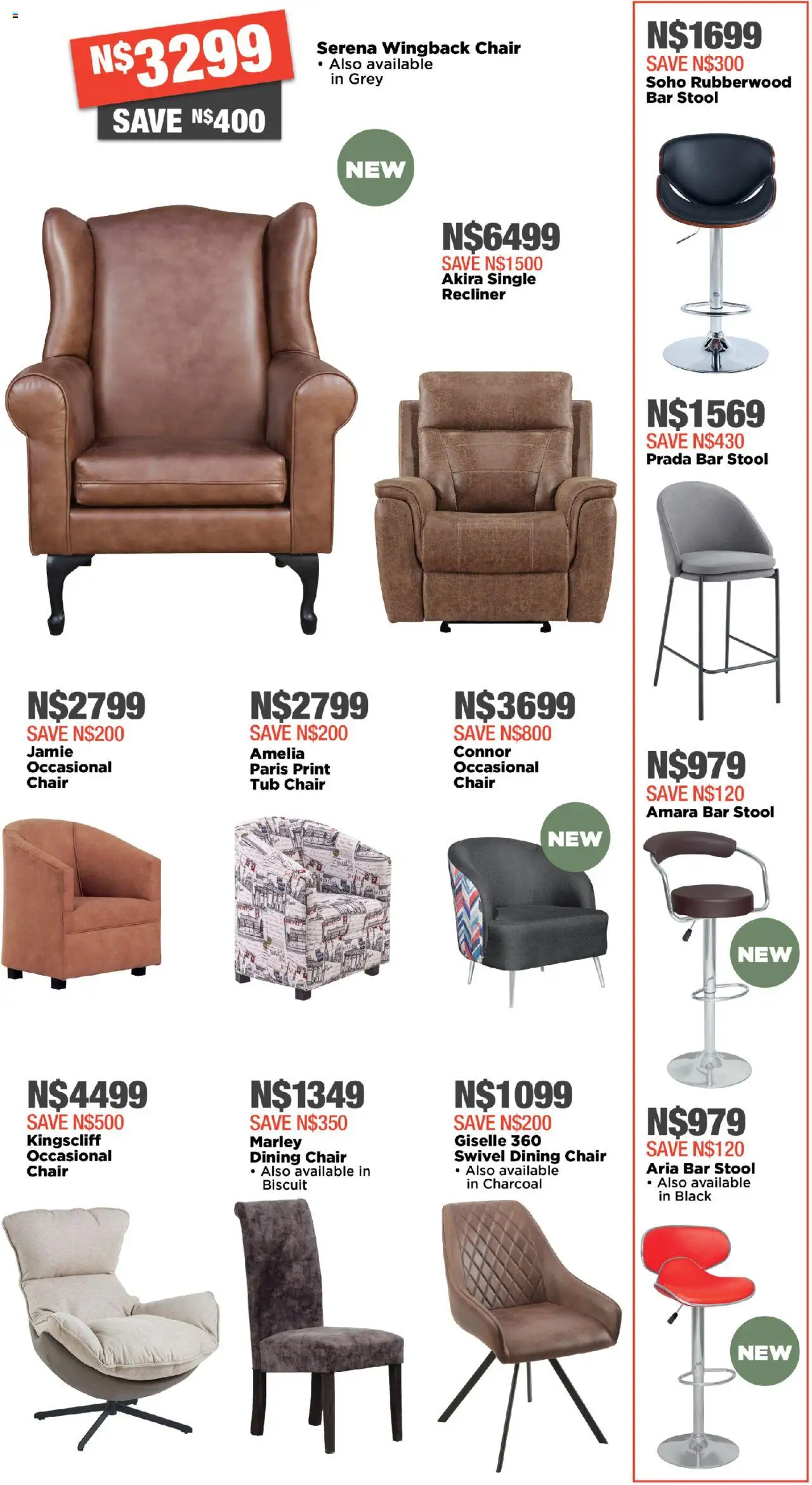 New House and Home catalogue – valid from 06.10.2025 | Page: 13 | Products: Stool, Chair, Bar stool