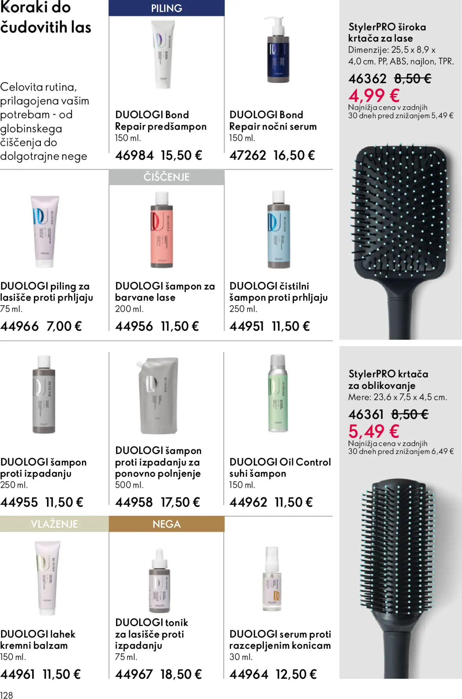 Novi Oriflame katalog ponudbe – veljaven od 22.04.2026 | Stran: 128 | Izdelki: Sampon, Krtaca, Piling, Tonik