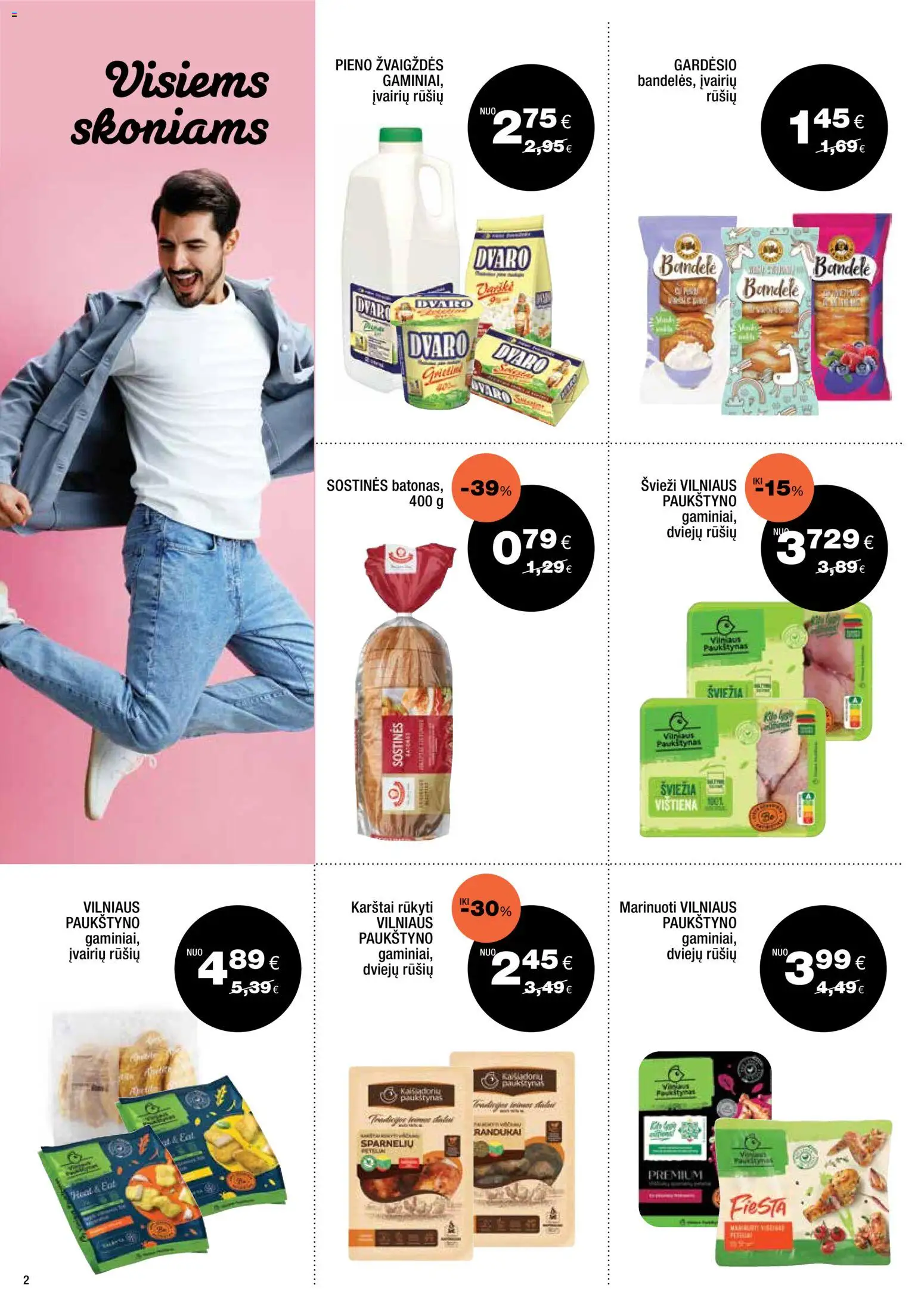 Express market akcijos nuo 08.03.2026 | Puslapis: 2 | Prekių: Bandelė, Vištiena