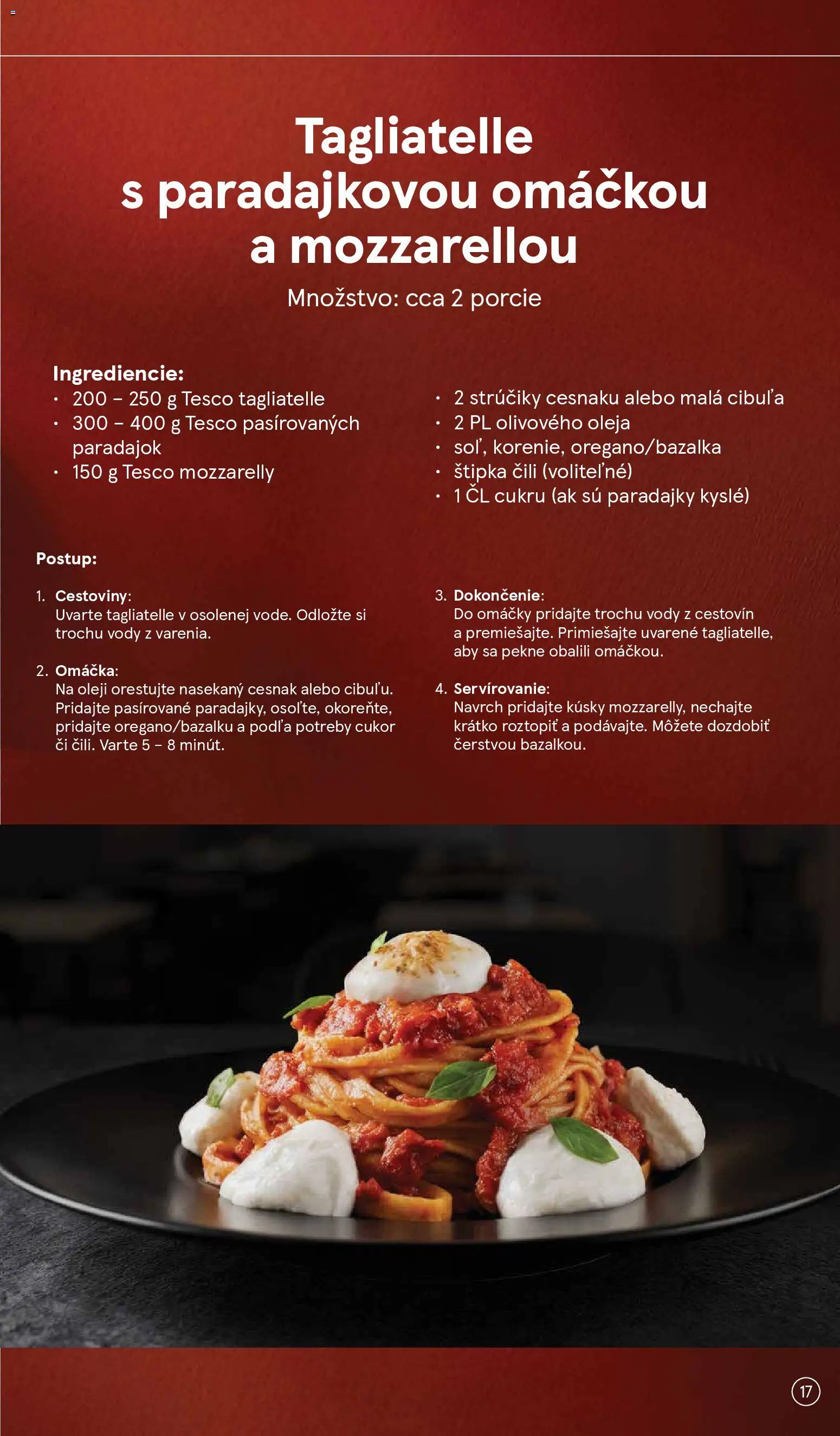 Nové Tesco akcie – leták je platný od 07.01.2026 | Strana: 17 | Produkty: Cestoviny, Cukor, Cibuľa, Omáčka