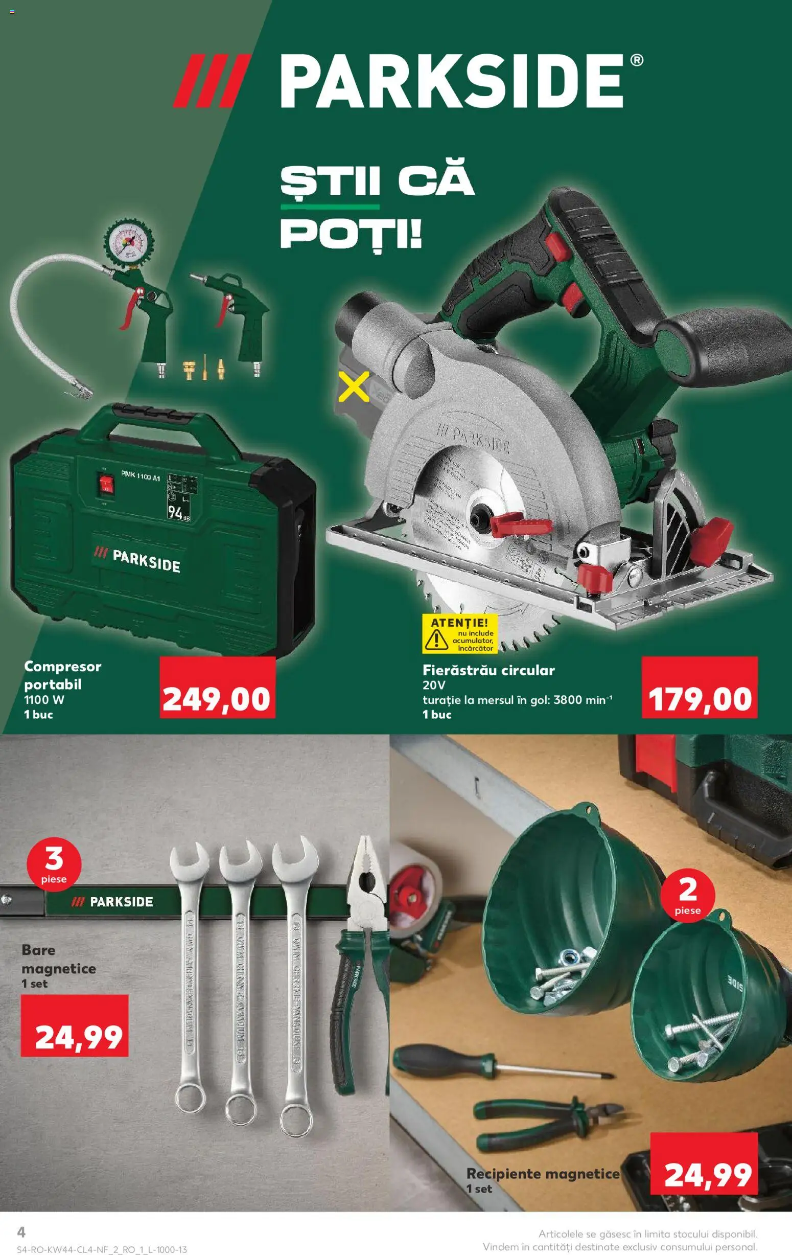 Noul catalog Kaufland – valabil de la 29.10.2025 | Pagină: 4 | Produse: Încărcător, Recipiente